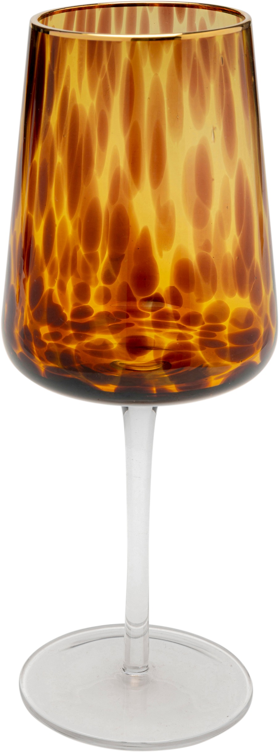 Kare Design Glas "Caramel" Longdrink-, Wein-, Sekt- oder Wasserglas