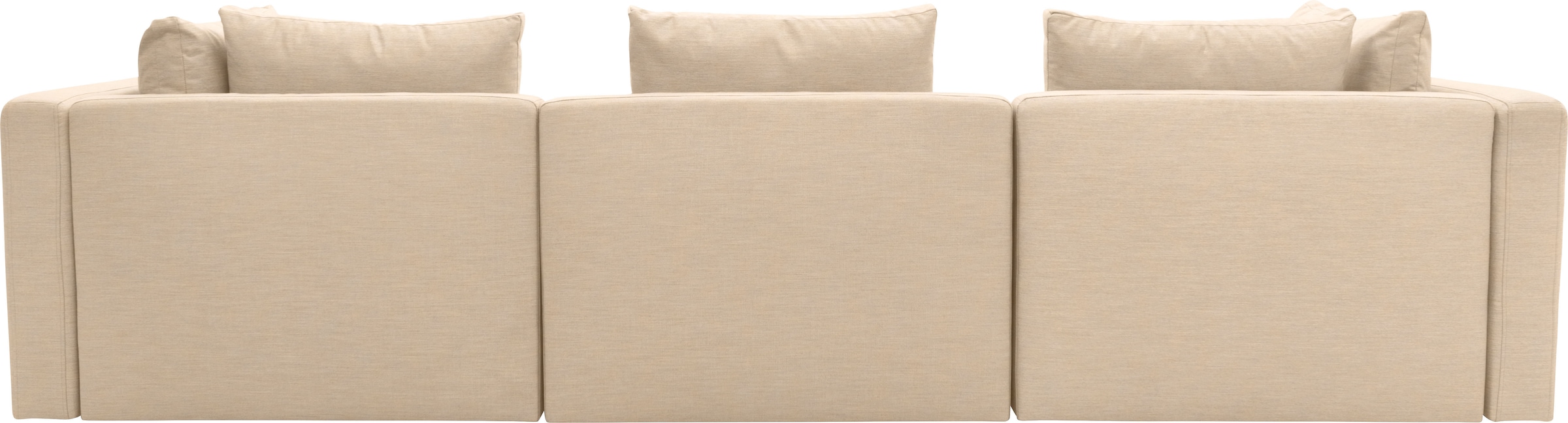 DOMO collection 3-Sitzer »Solskin, individuell erweiterbar/kombinierbar« mit losen Kissen. Rücken- und Seitenteile als Stecksystem.