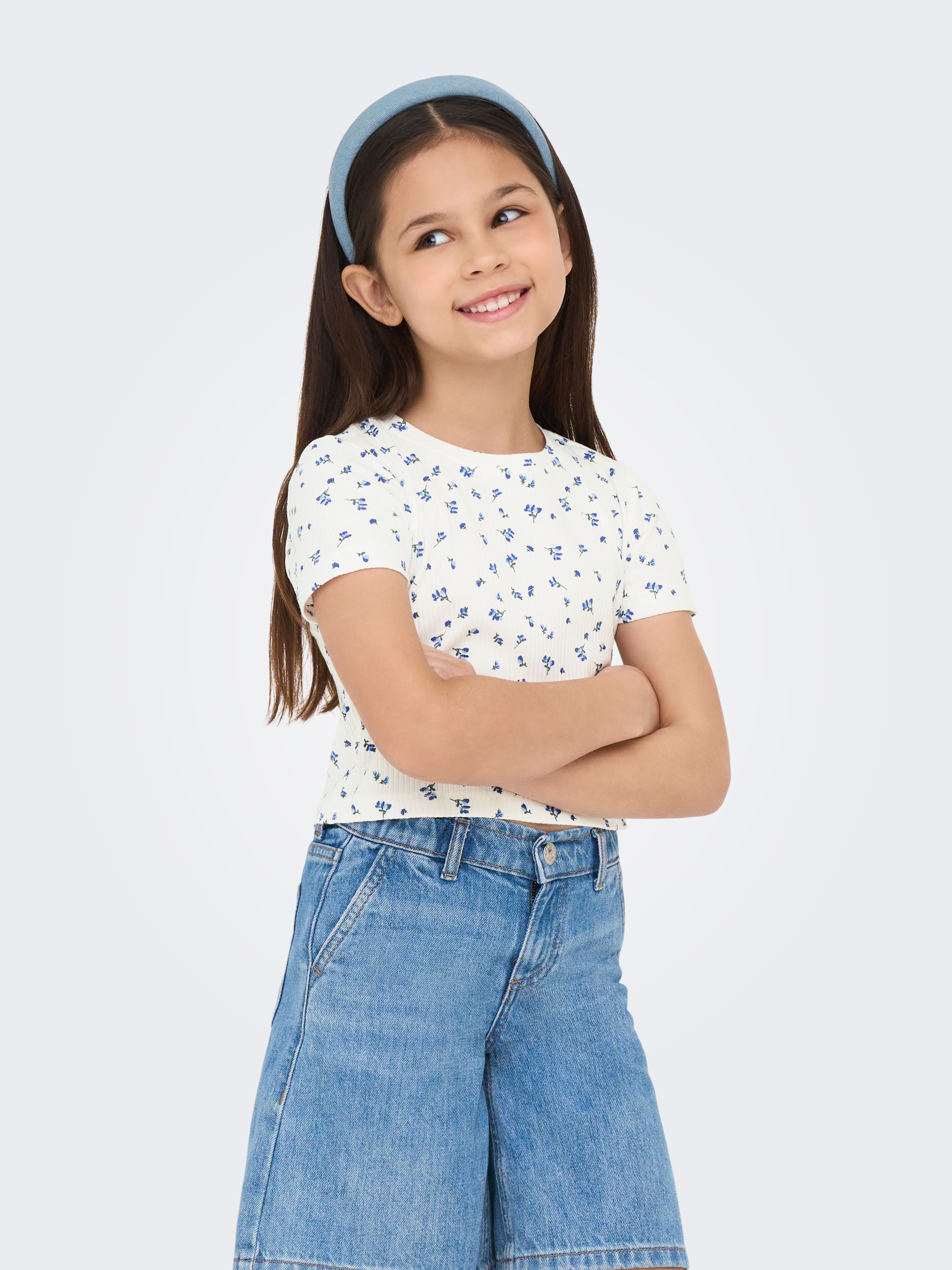 Image of KIDS ONLY T-Shirt "KOGBELLA LIFE SHORT AOP S/S TOP JRS NOOS"