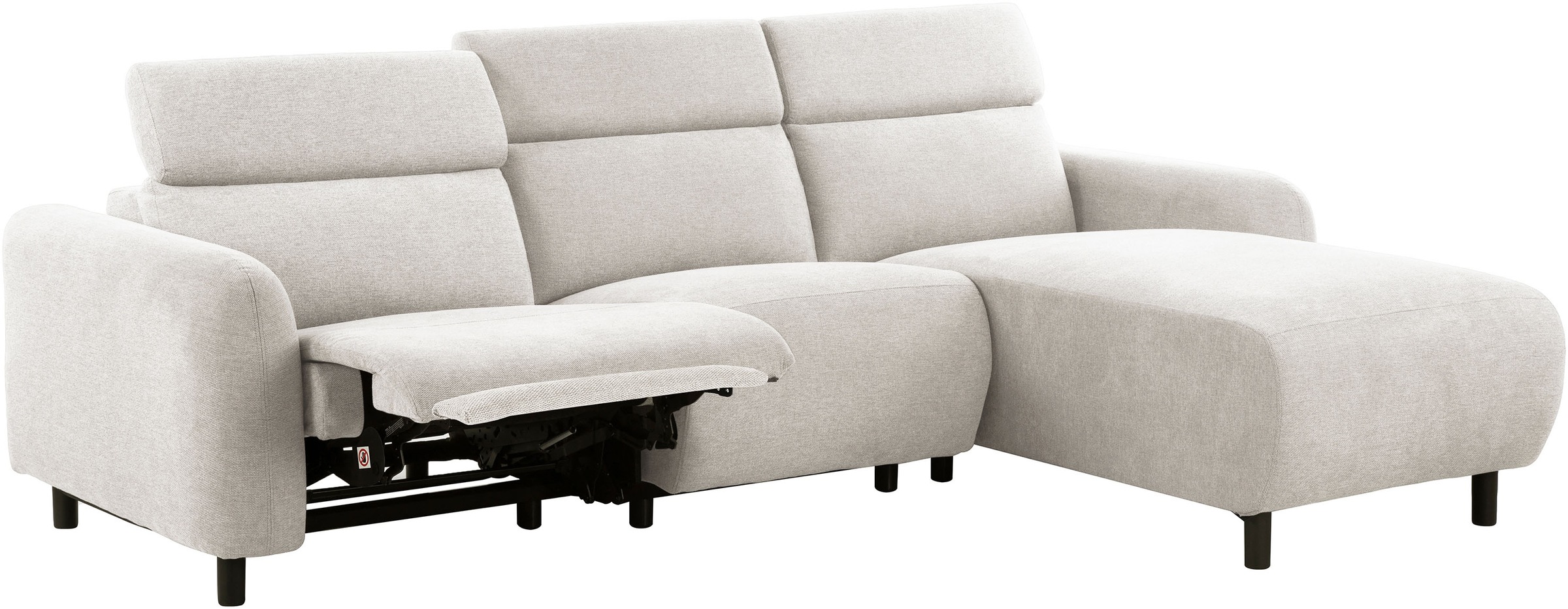 GOODproduct Ecksofa »SKAANE Struktur, L-Form, 274 cm, manuelle/elektrische Relaxfunktion,« 274 cm, mit Kopfteilverstellung und man. oder elektr. Relaxfunktion