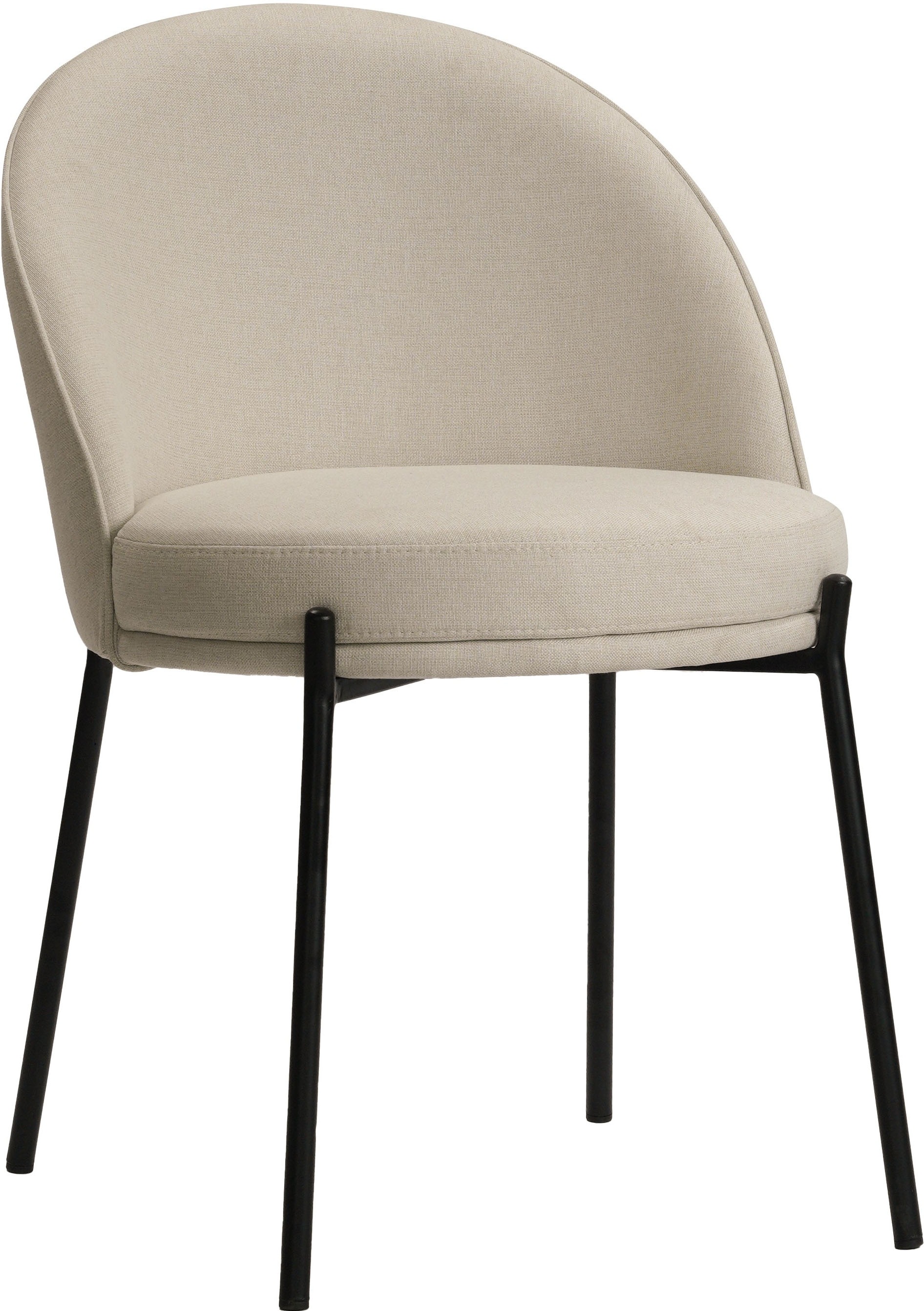 LeGer Home by Lena Gercke Esszimmerstuhl "Isalie" (Set) 2 Stk.mit pflegeleichtem Webstoff, Metallgestell, Sitztiefe 47 cm