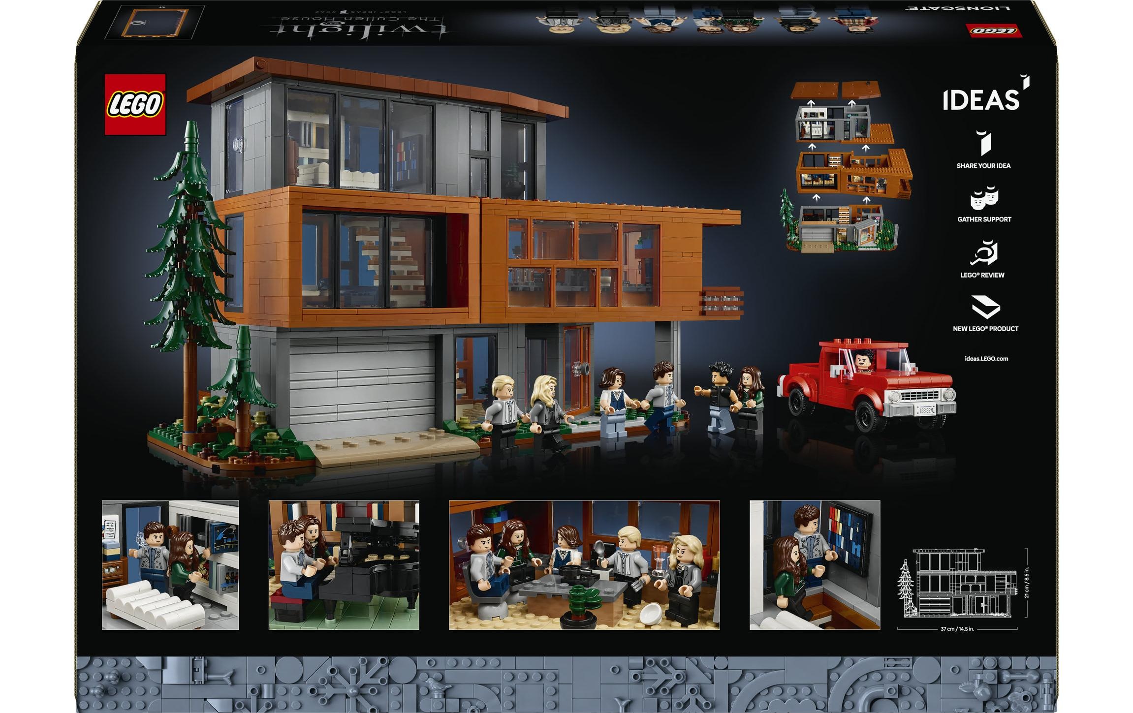 LEGO® Konstruktionsspielsteine »Ideas Das Haus der Cullens aus Twilight 21354« 3-stöckiges Ausstellungsmodell des modernen Cullen-Hauses