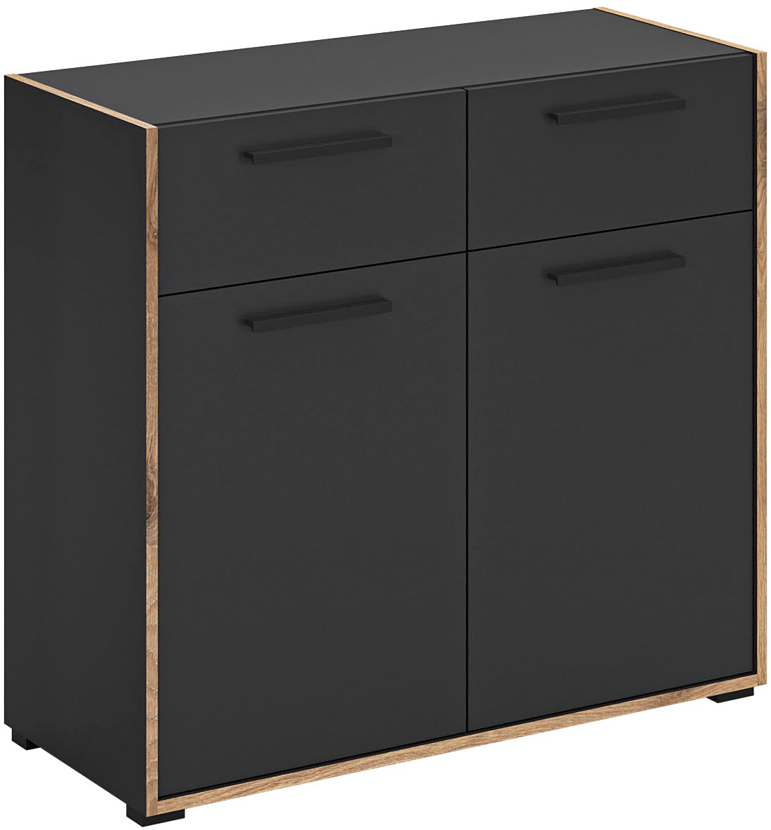 Image of Home affaire Kommode "MUSTA, Breite: 95cm, 2 Schubkästen, 2 Türen, 4 Fächer" Anrichte, Sideborad, Highboard, Schrank, Schuhkommode, Flurkommode