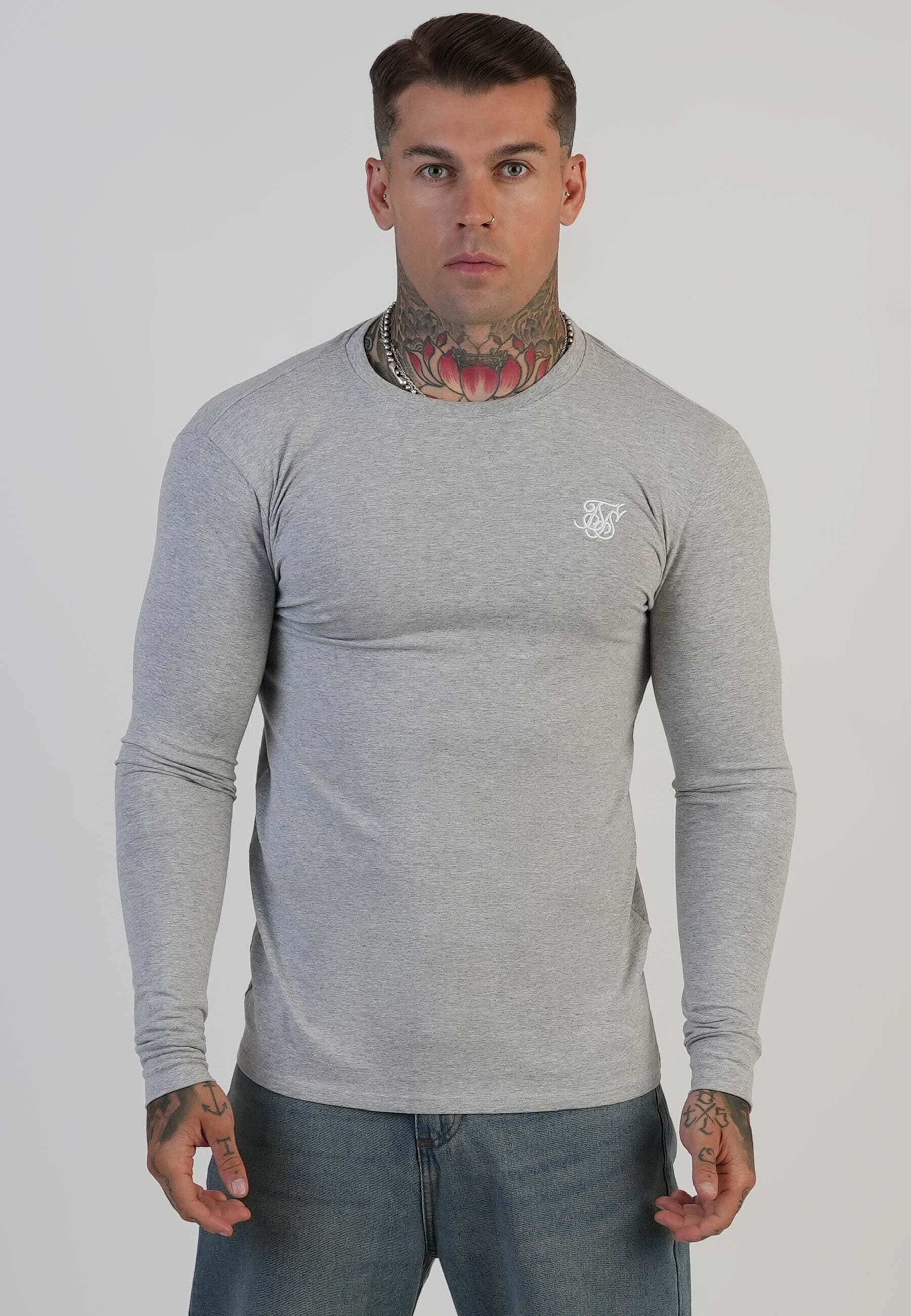 Siksilk Langarmshirt »Siksilk Langarmshirt Essentials Long Sleeve T-Shirt«
