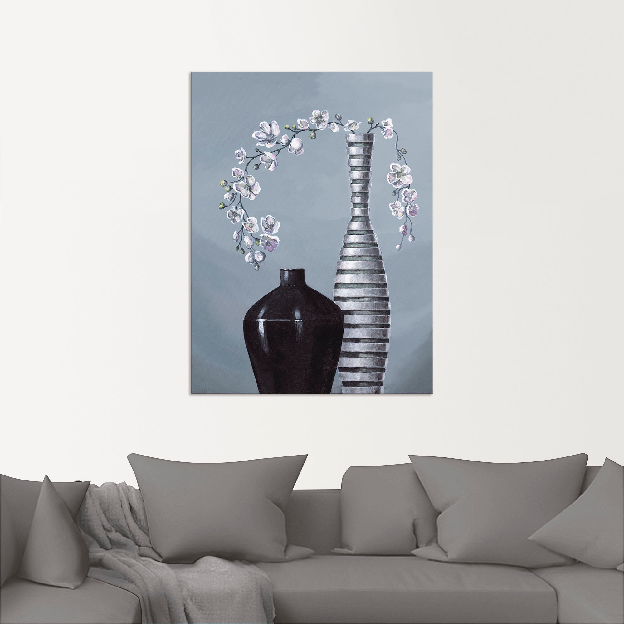 Artland Wandbild »Metallische Vasen« Vasen & Töpfe 1 Stk. tlg. als Alubild, Outdoorbild, Leinwandbild, Poster, Wandaufkleber