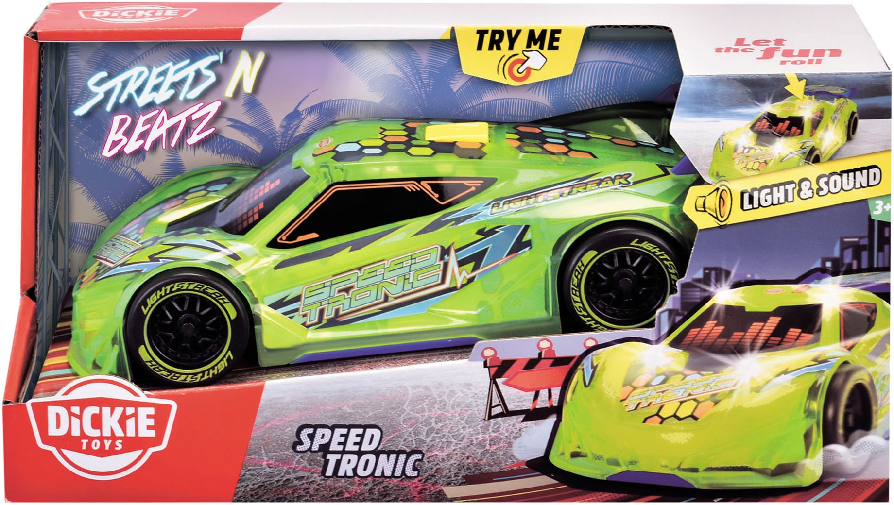 Dickie Toys Spielzeug-Auto »Streets N Beatz, Speed Tronic«, mit Licht und Sound