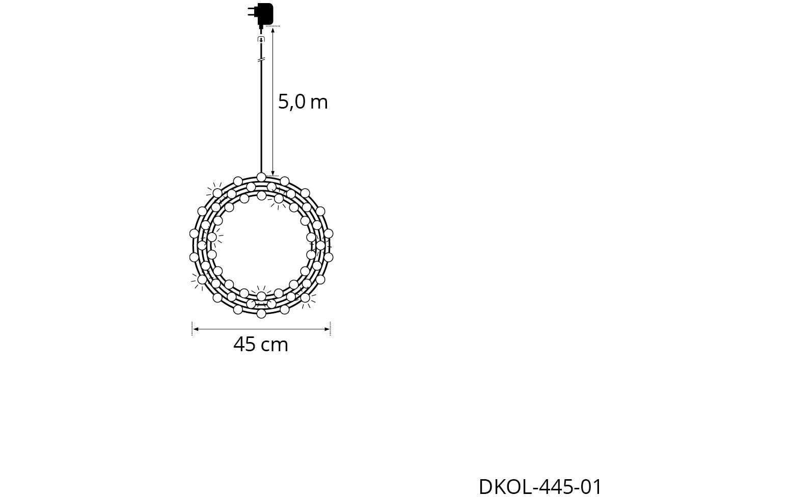 STT Dekohänger »Angel Wreath Nero 45cm«