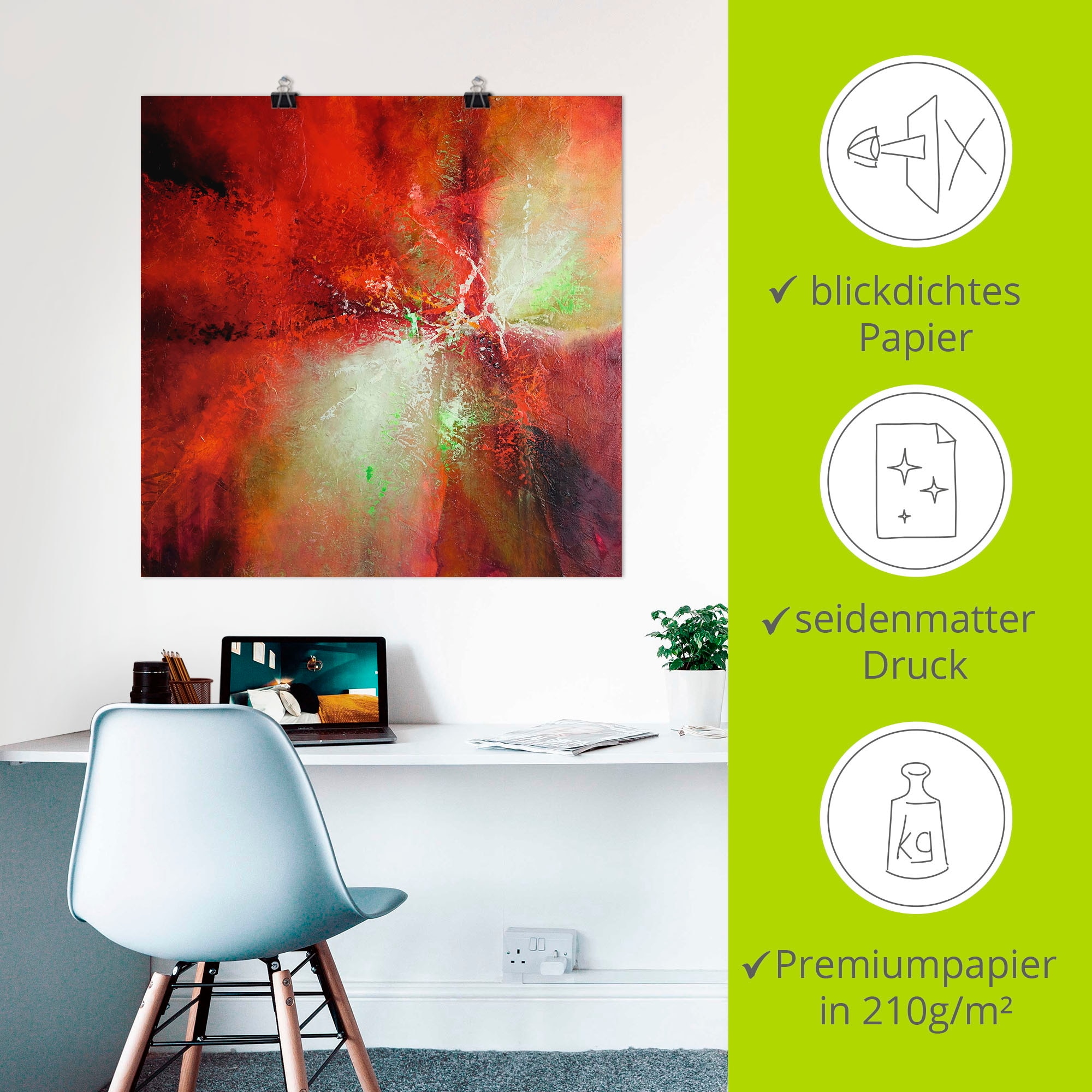 Artland Fresque murale »Energie« 1 cuis tlg. als Leinwandbild, Poster in verschied. Grössen