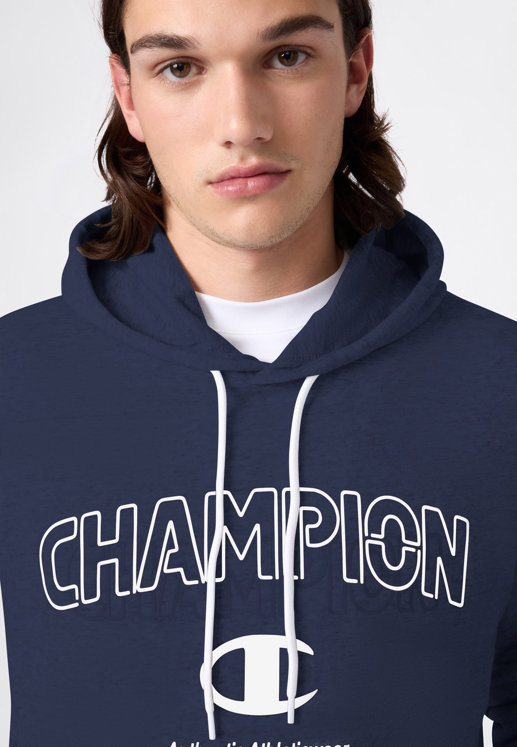 Champion Sweat à capuche »Graphic Terry Hoodie«, 1 pièces sportlicher Stil, für Erwachsene, Rundhalsausschnitt
