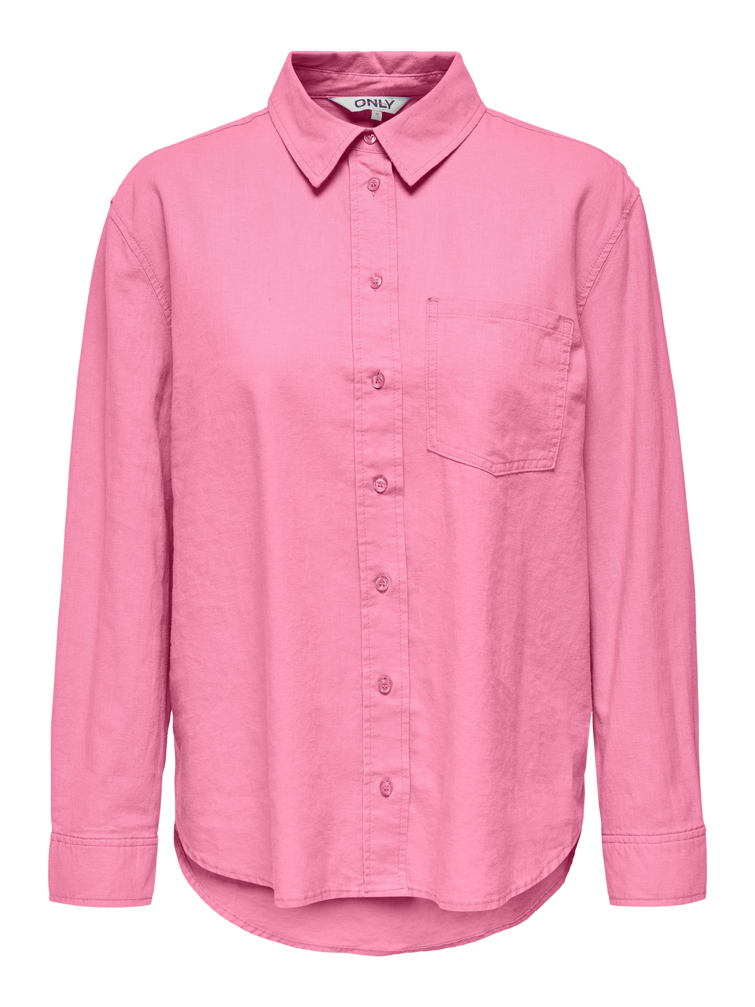 ONLY Longbluse »ONLTOKYO L/S LINEN BLEND SHIRT«, mit Leinen