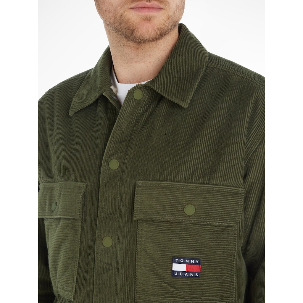 Tommy Jeans Langarmhemd »TJM SHERPA LINED CORD OVERSHIRT«