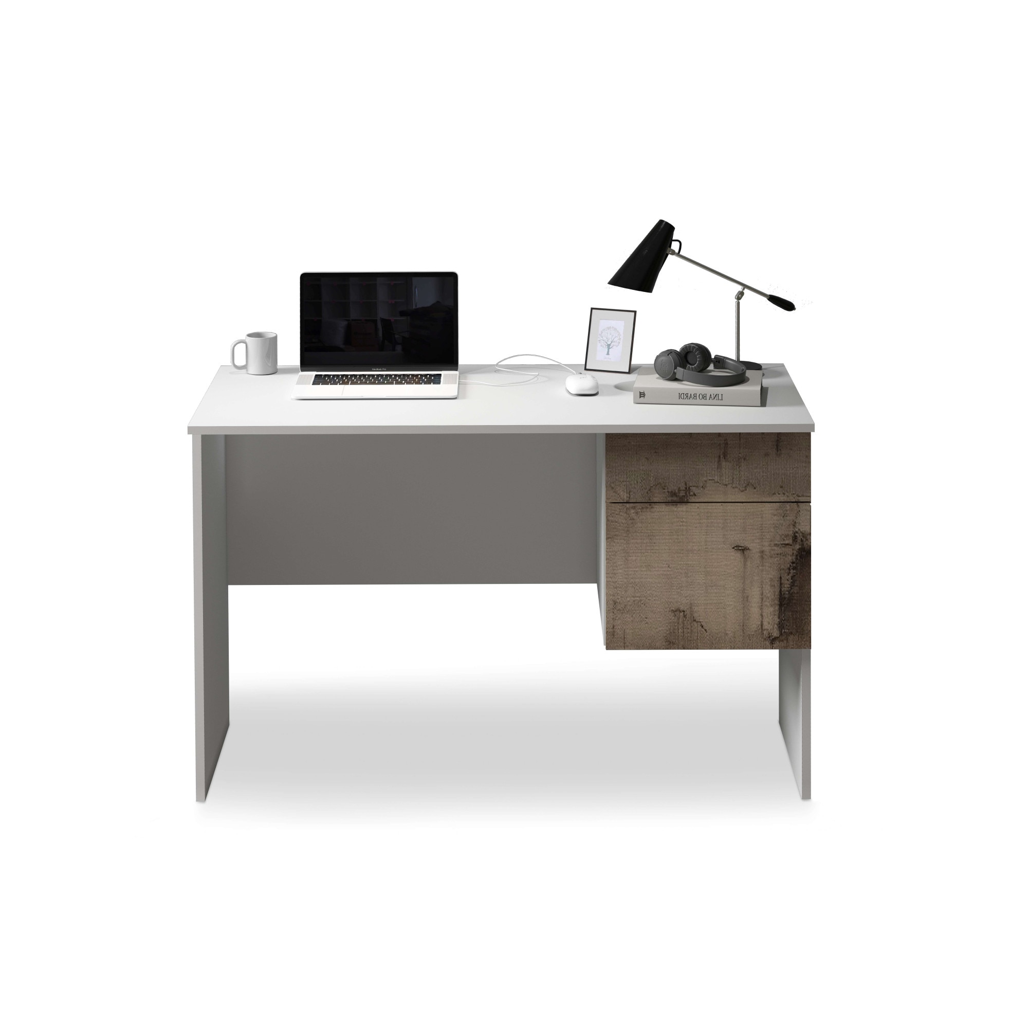 Image of Home affaire Schreibtisch "Coro, kleiner Computertisch, Bürotisch" mit 1 Tür & 1 Schublade, Breite 110 cm, Made in Italy