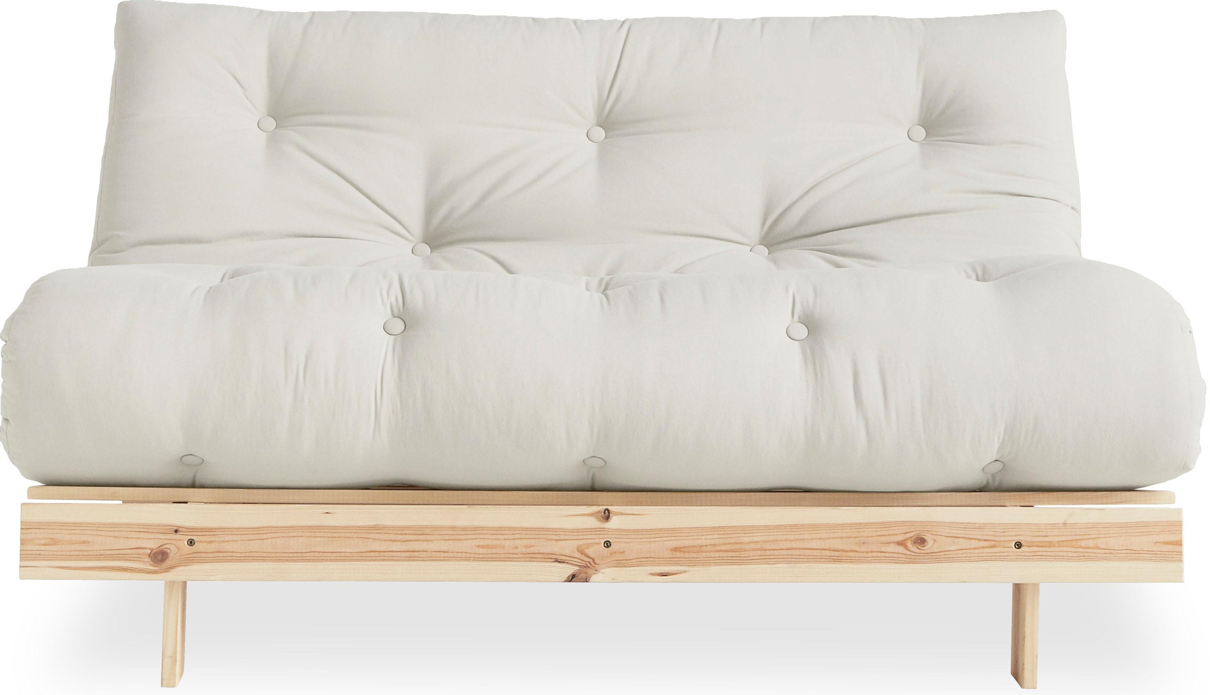 Karup Design Daybett "Roots Sofa Bed, Schlafsofa, Bettfunktion, FSC-Massivholz," Inkl. Futonmatratze, Made in Europe, langlebig, B: 140 oder 160 cm