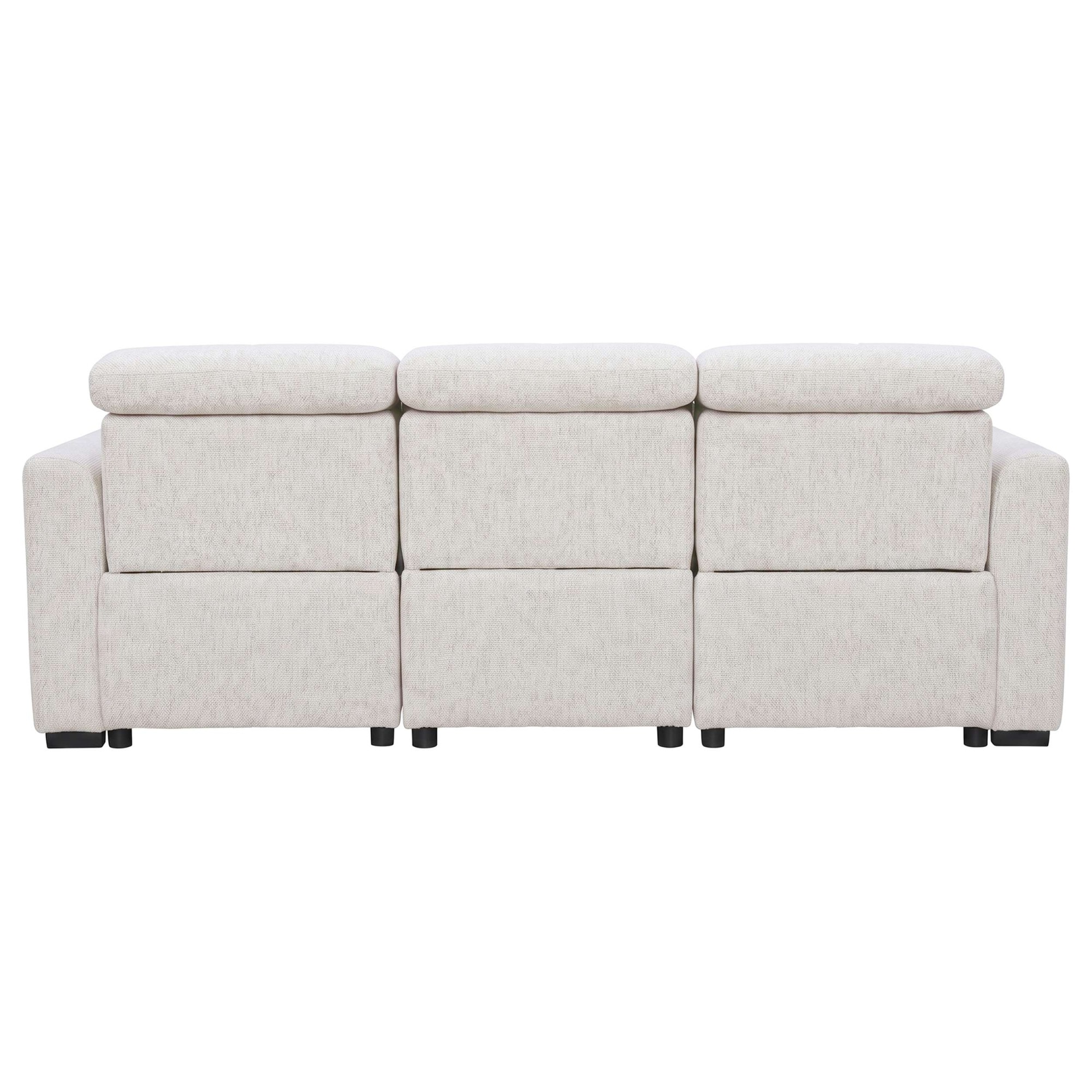 GOODproduct Ecksofa »CAARLA Webstoff, L-Form, 261 cm, man. o. elektr. Relaxfunktion (USB)« mit USB-A und USB-C bei elektrischer Ausführung, Kopfteilverstellung