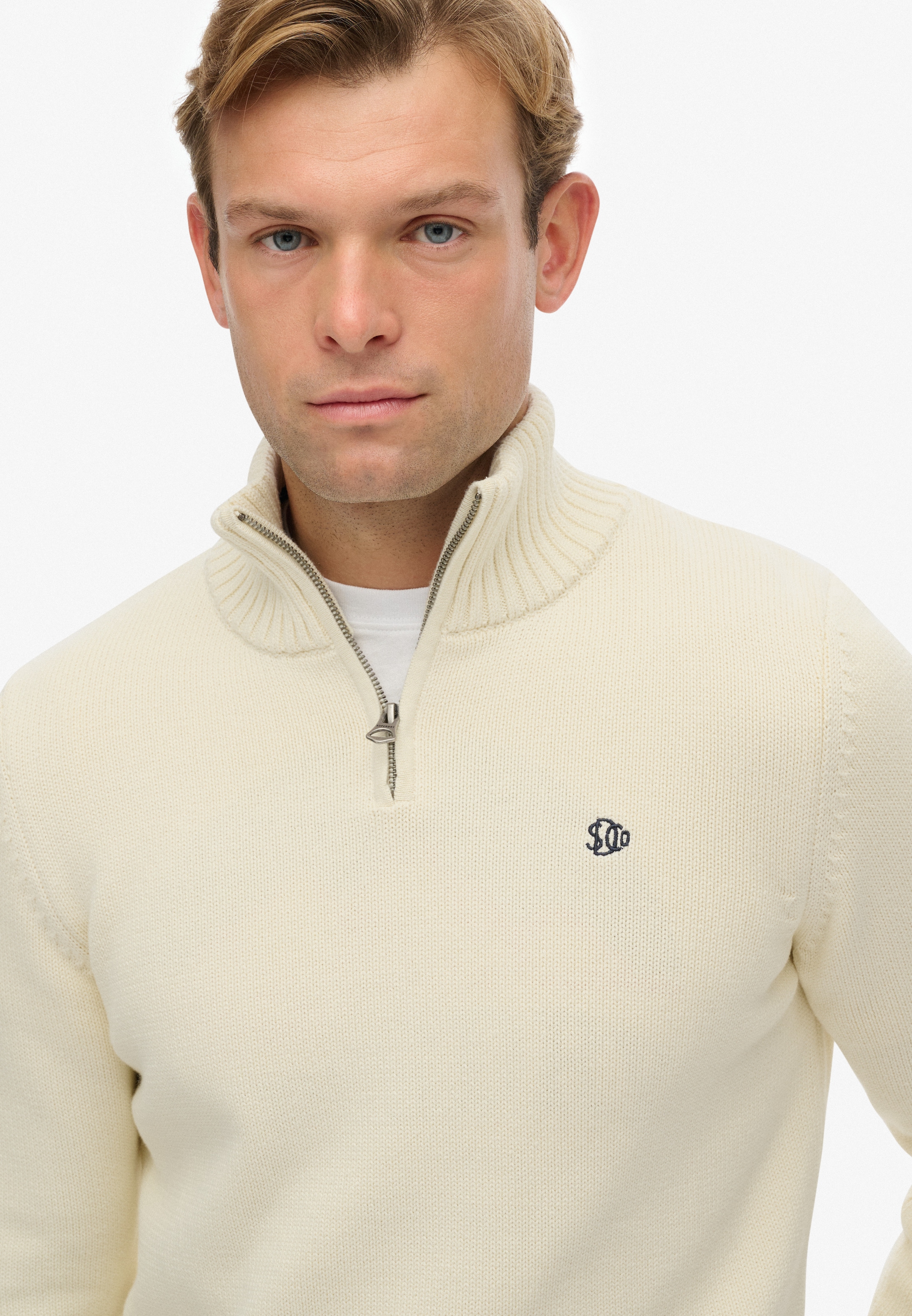 Superdry Pull en tricot »COTTON KNIT HENLEY«