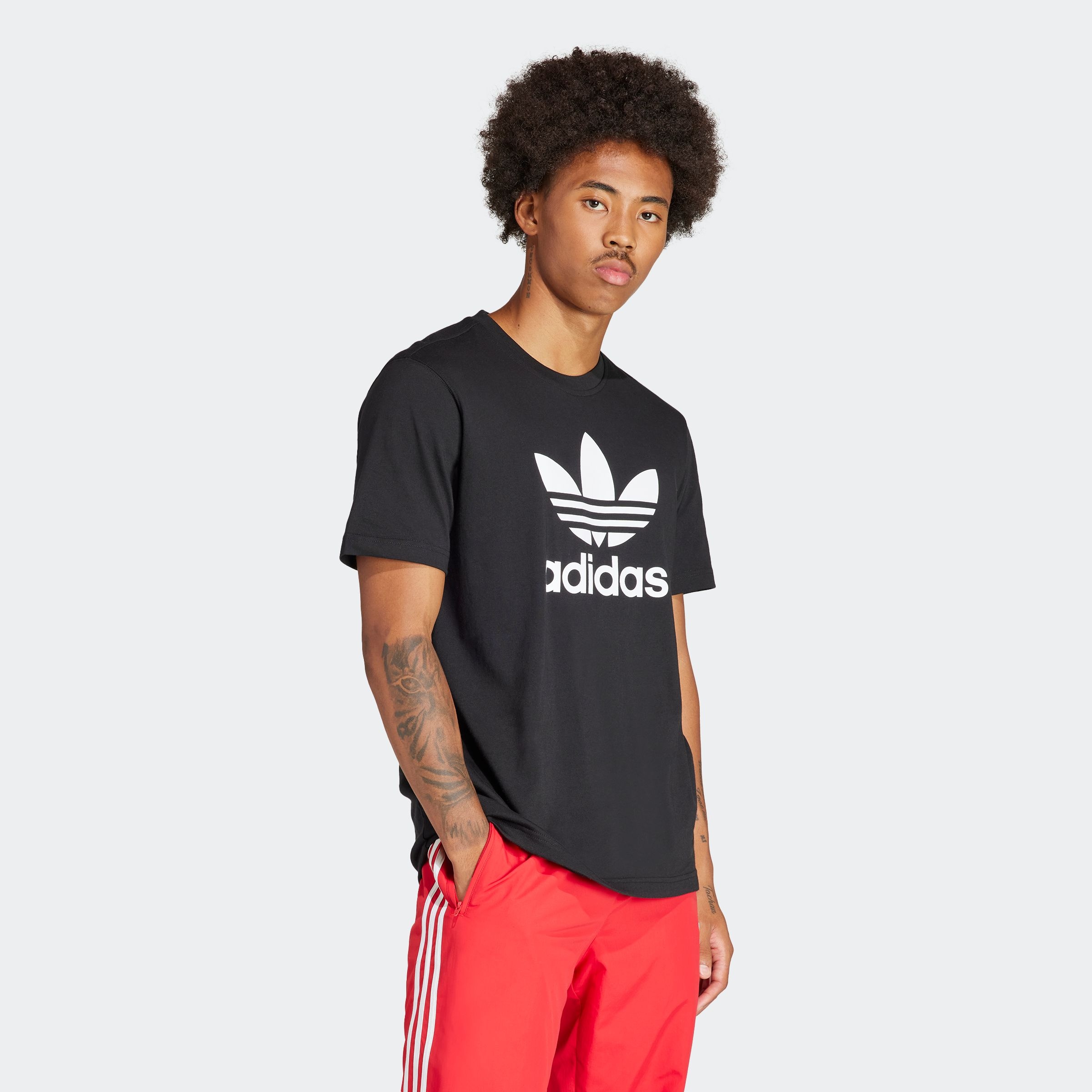 adidas Originals T-Shirt »TREFOIL T-SHIRT«, Basic Shirt mit grossem Trefoil Logoprint