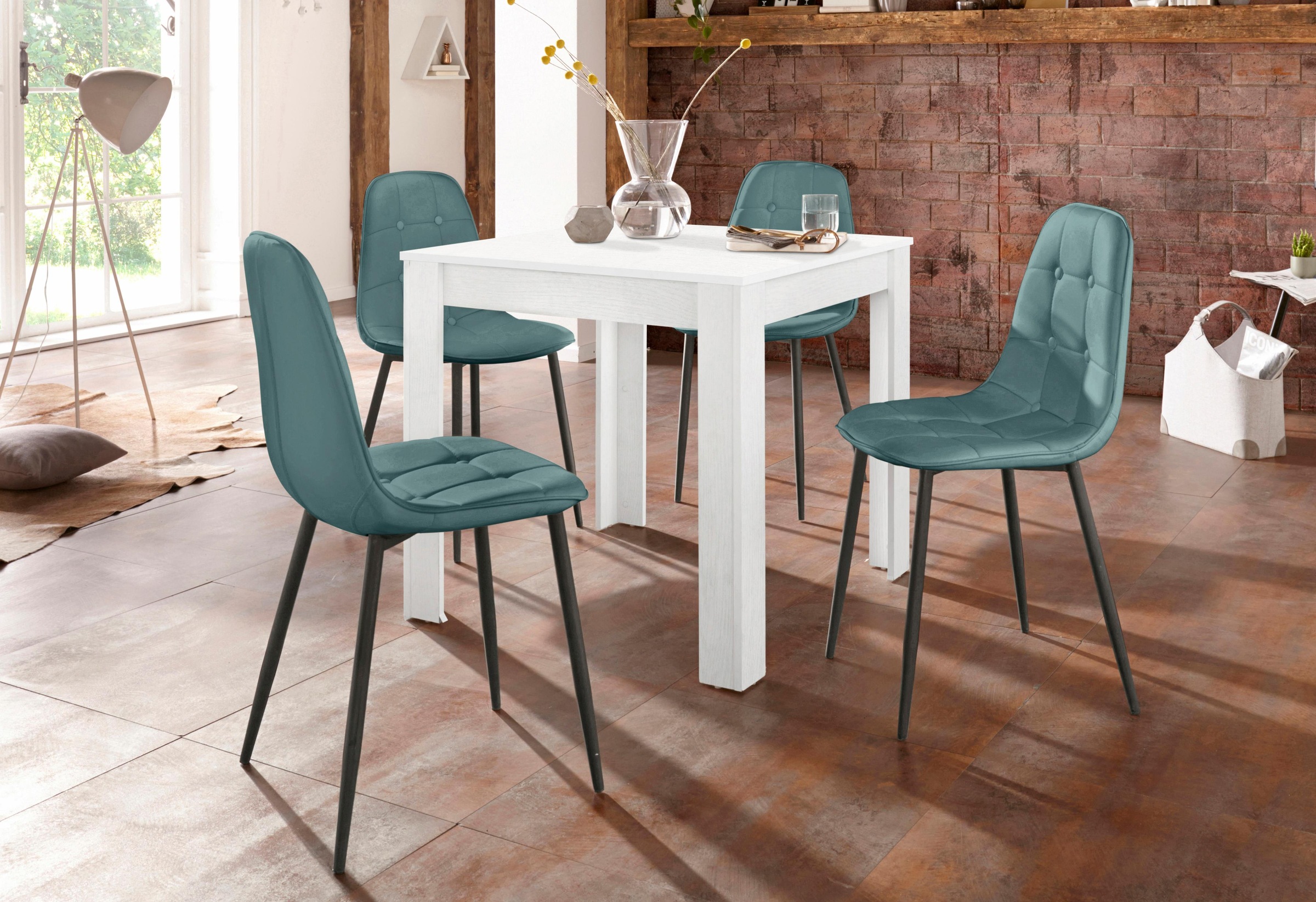 Image of GOODproduct Essgruppe Set, 5 Stk. tlg. mit Esstisch 80 cm breit