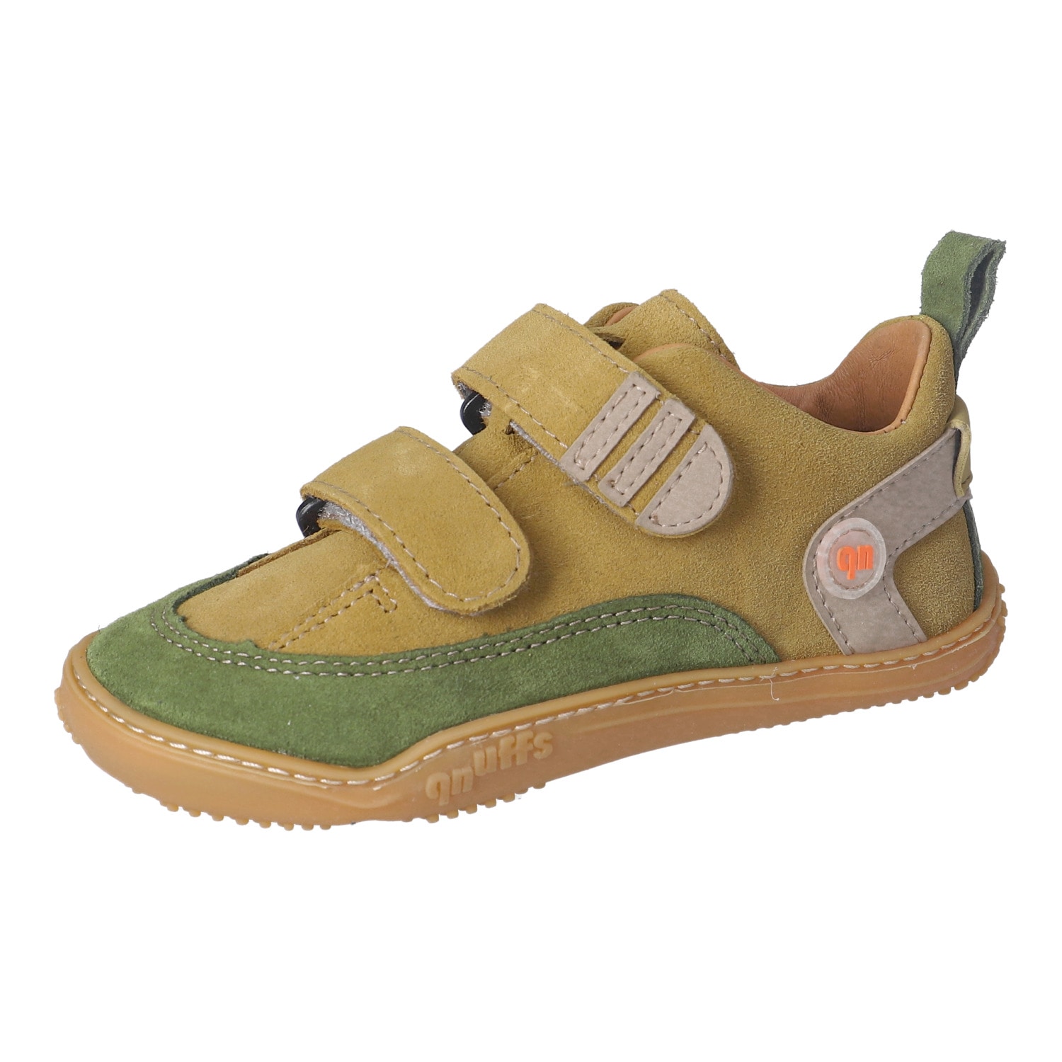 qnuffs Chaussures pieds nus »Ahorn«  chaussure à scratch, chaussure enfant à talonnette nulle