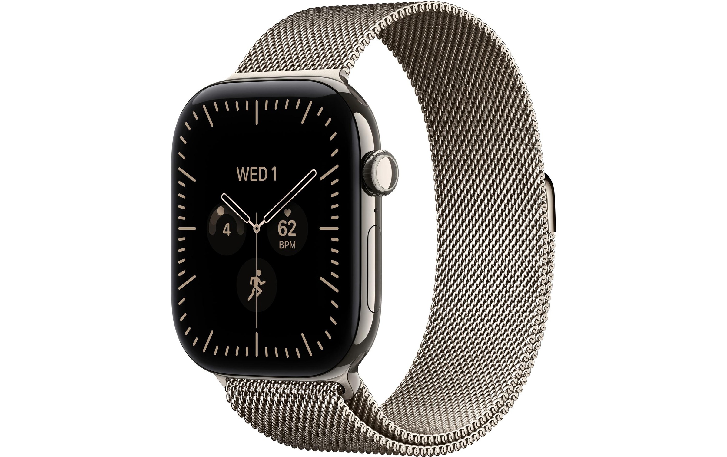 Image of Apple Smartwatch "Apple Watch S12 46 mm CEL Titanium, Milanese Loop"(46/ 1,81 ″)