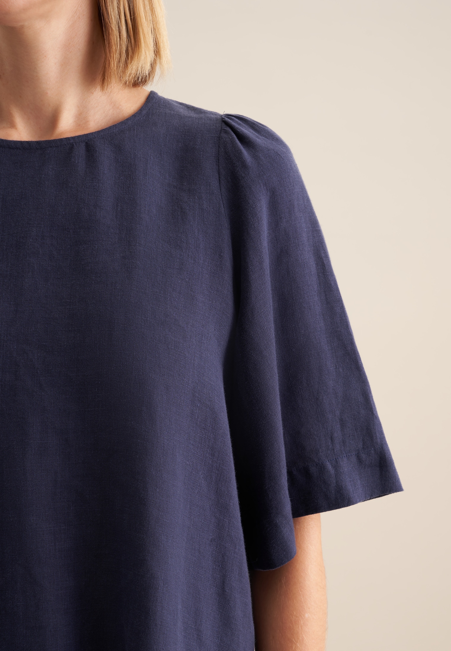 seidensticker Shirtbluse »Schwarze Rose« 1/2 Rundhals Uni