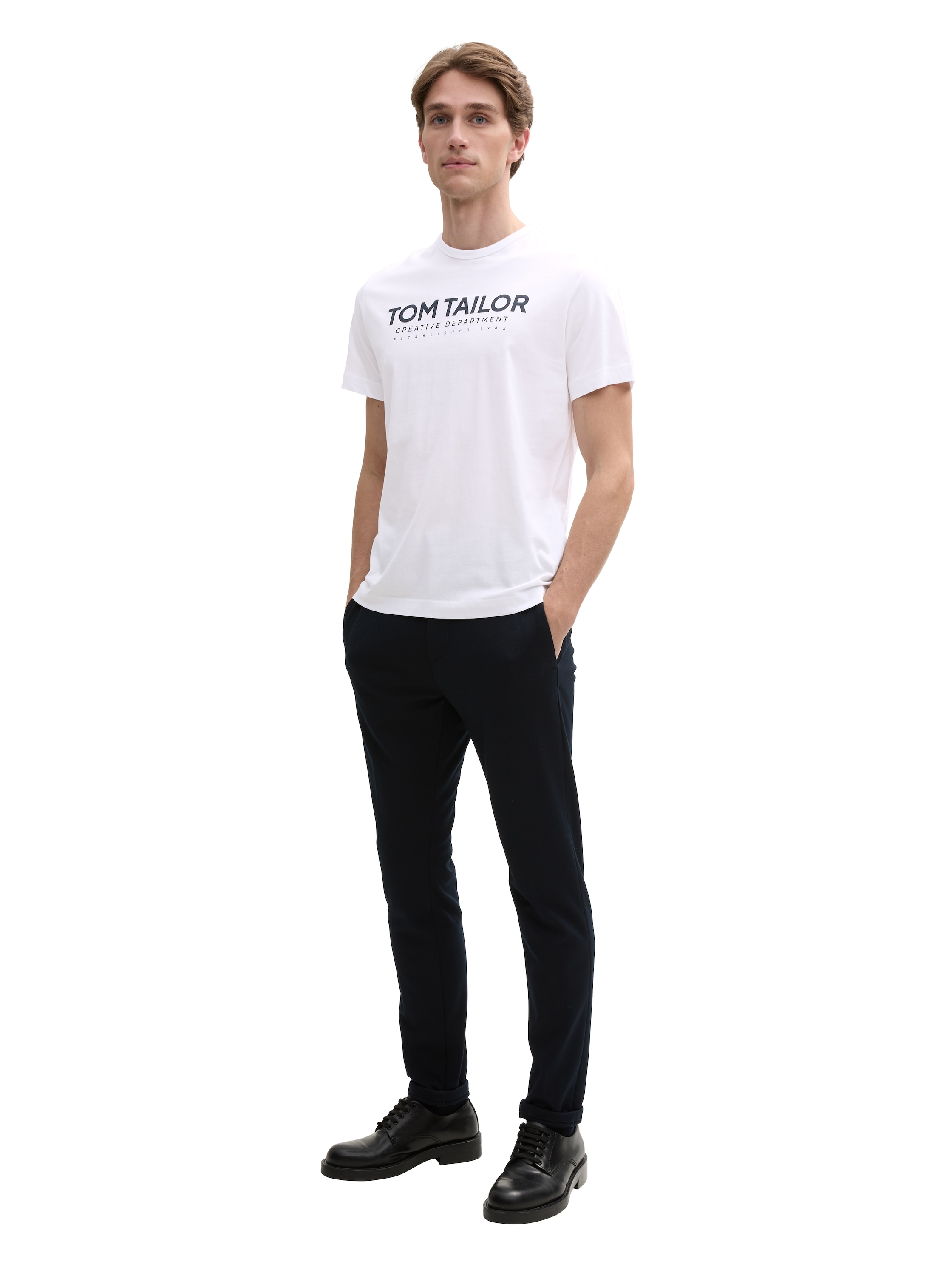 TOM TAILOR Rundhalsshirt, mit Logoprint