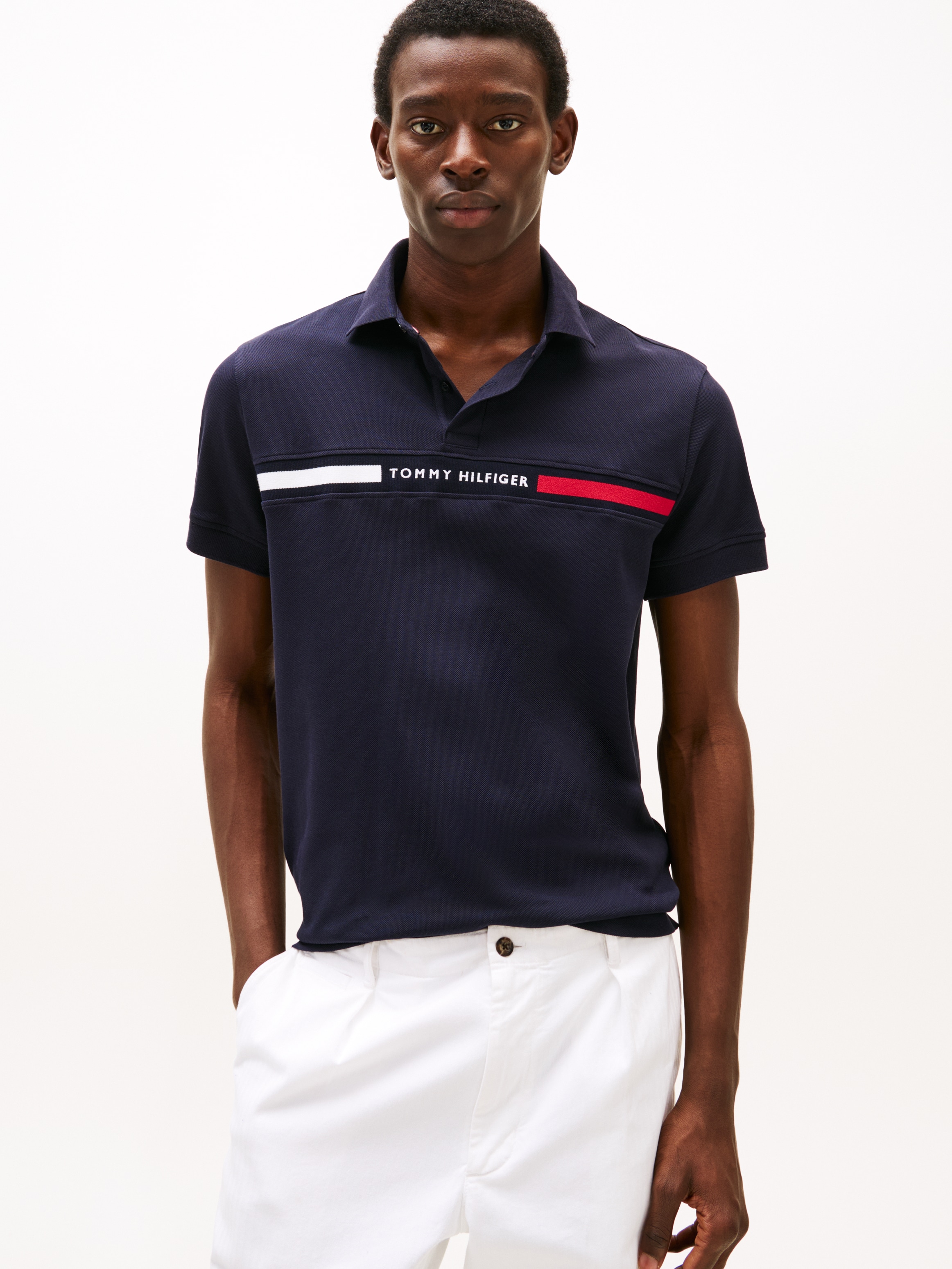 Image of Tommy Hilfiger "HILFIGER CHEST INSERT REG POLO"