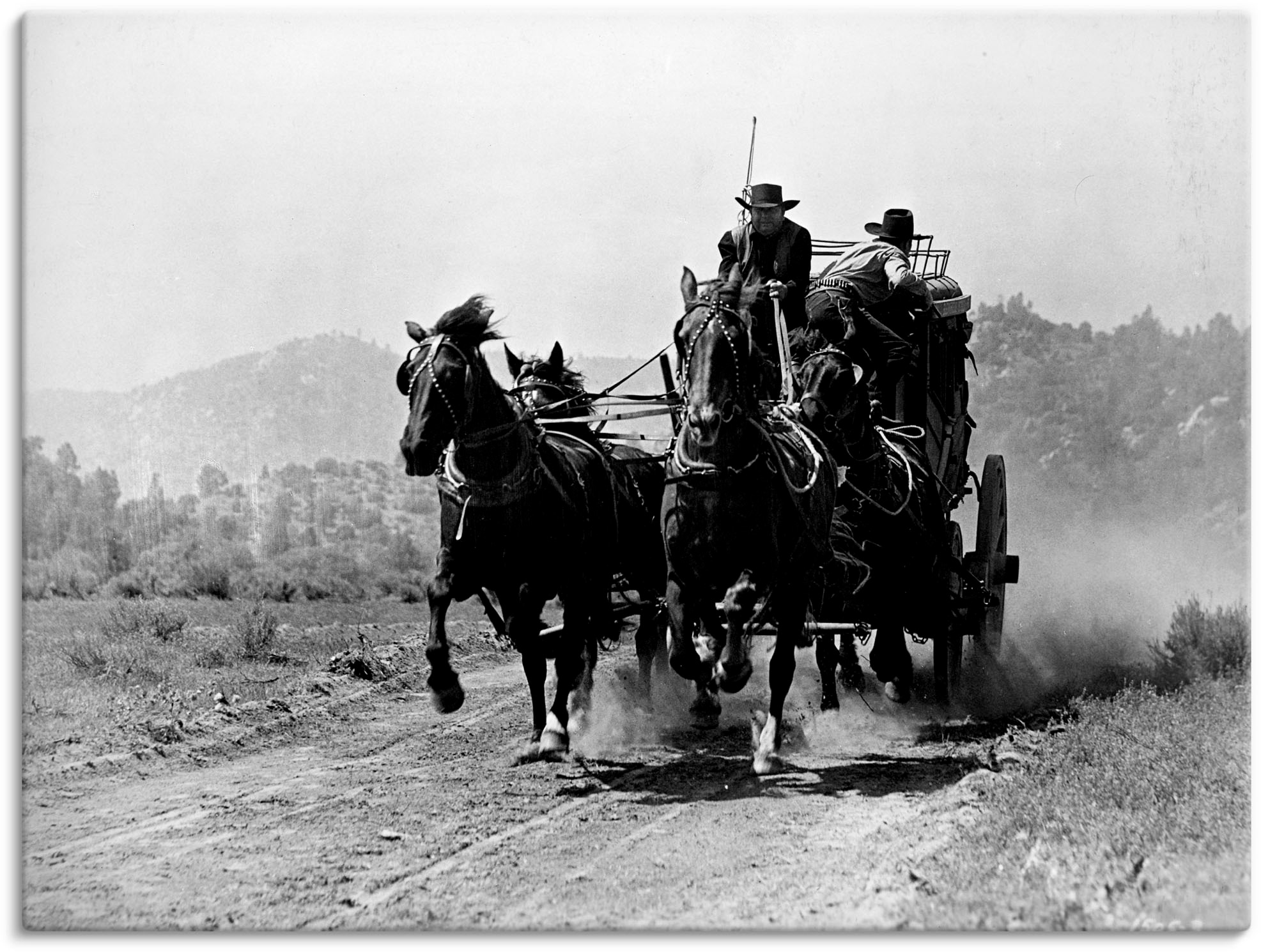 Artland Wandbild »Stummfilm Western«, Film, (1 St.), als Leinwandbild, Wandaufkleber in verschied. Grössen