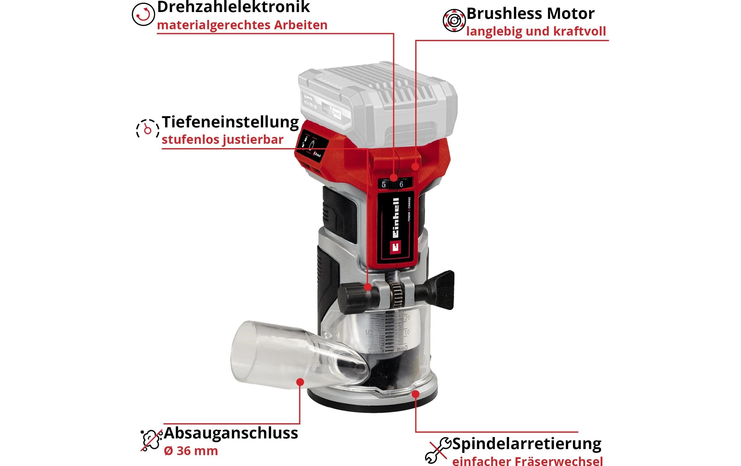 Einhell Akku-Fräse »TP-ET 18 Li BL«