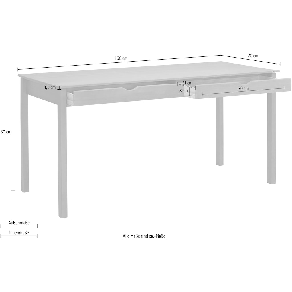 INOSIGN Schreibtisch »Gava«, (1 St.)