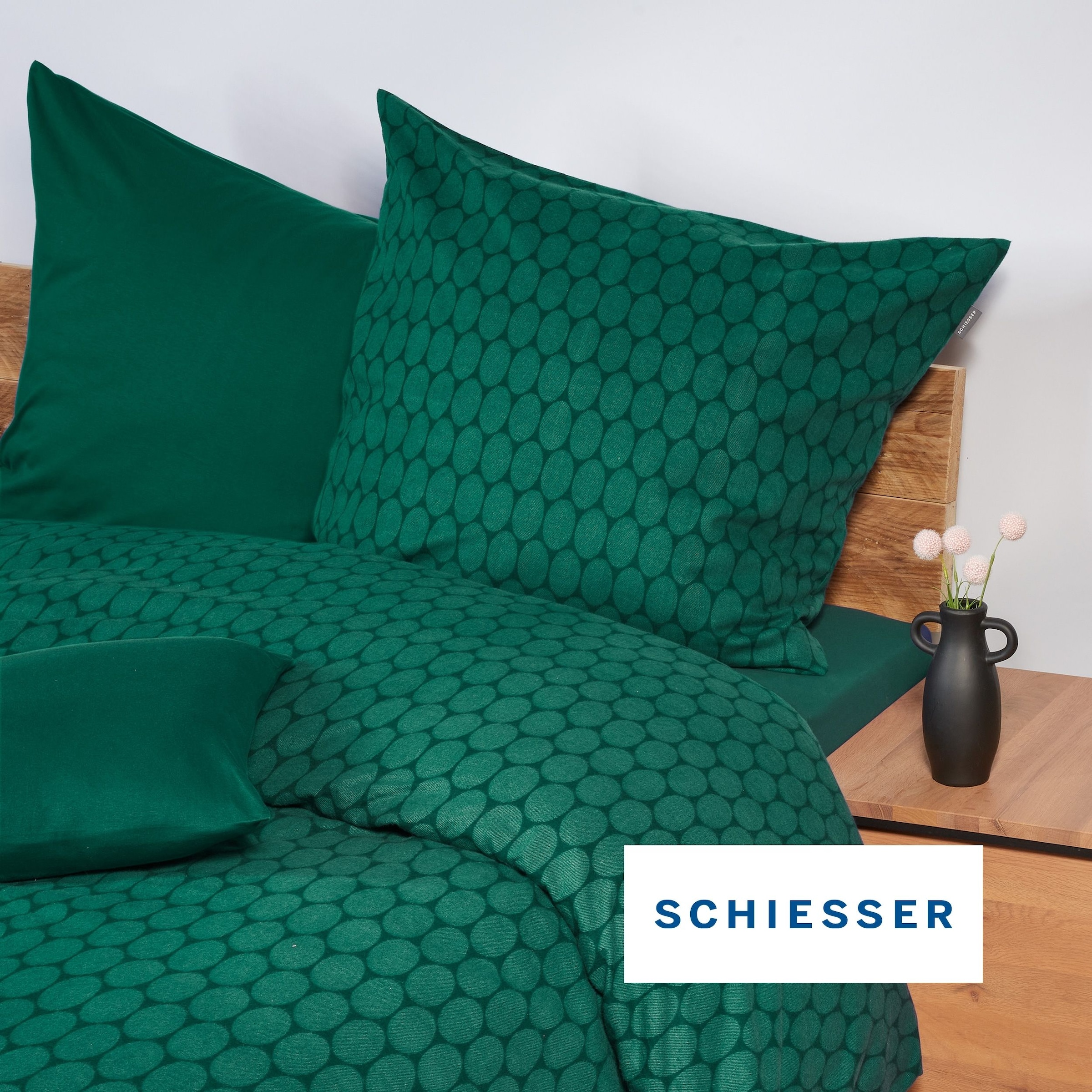 Schiesser Draps de lit »Flexi aus 95% Baumwolle und 5% Elastahan in Premium-Qualität« adapté aux matelas hauts et lits boxspring, Made in Green