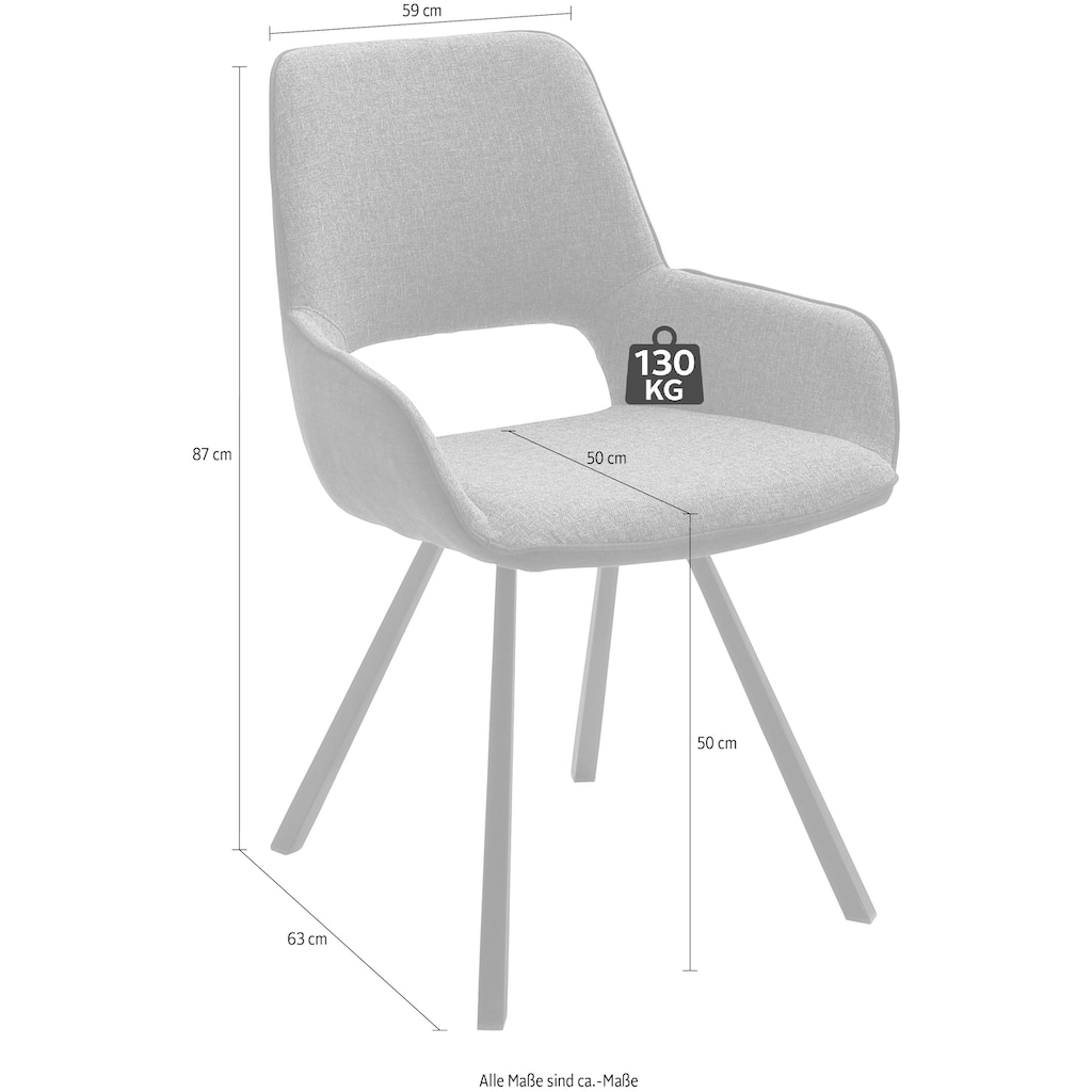 MCA furniture 4-Fussstuhl »Parana«, (Set), 2 St.