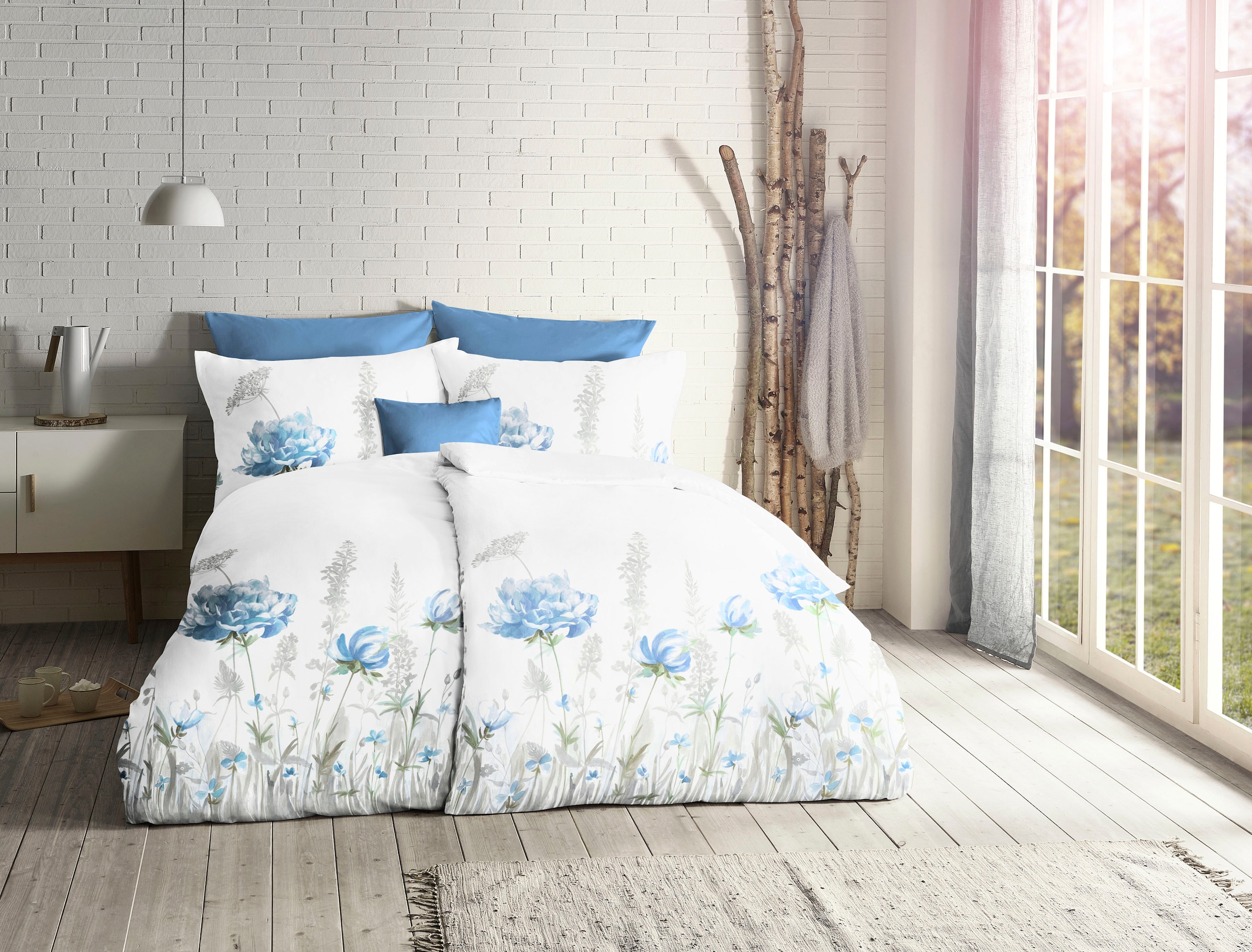 fleuresse Linge de lit réversible »Saint Tropez« 2 cuis tlg. Batist, Baumwolle, in Gr. 135x200, 155x220, 200x200cm