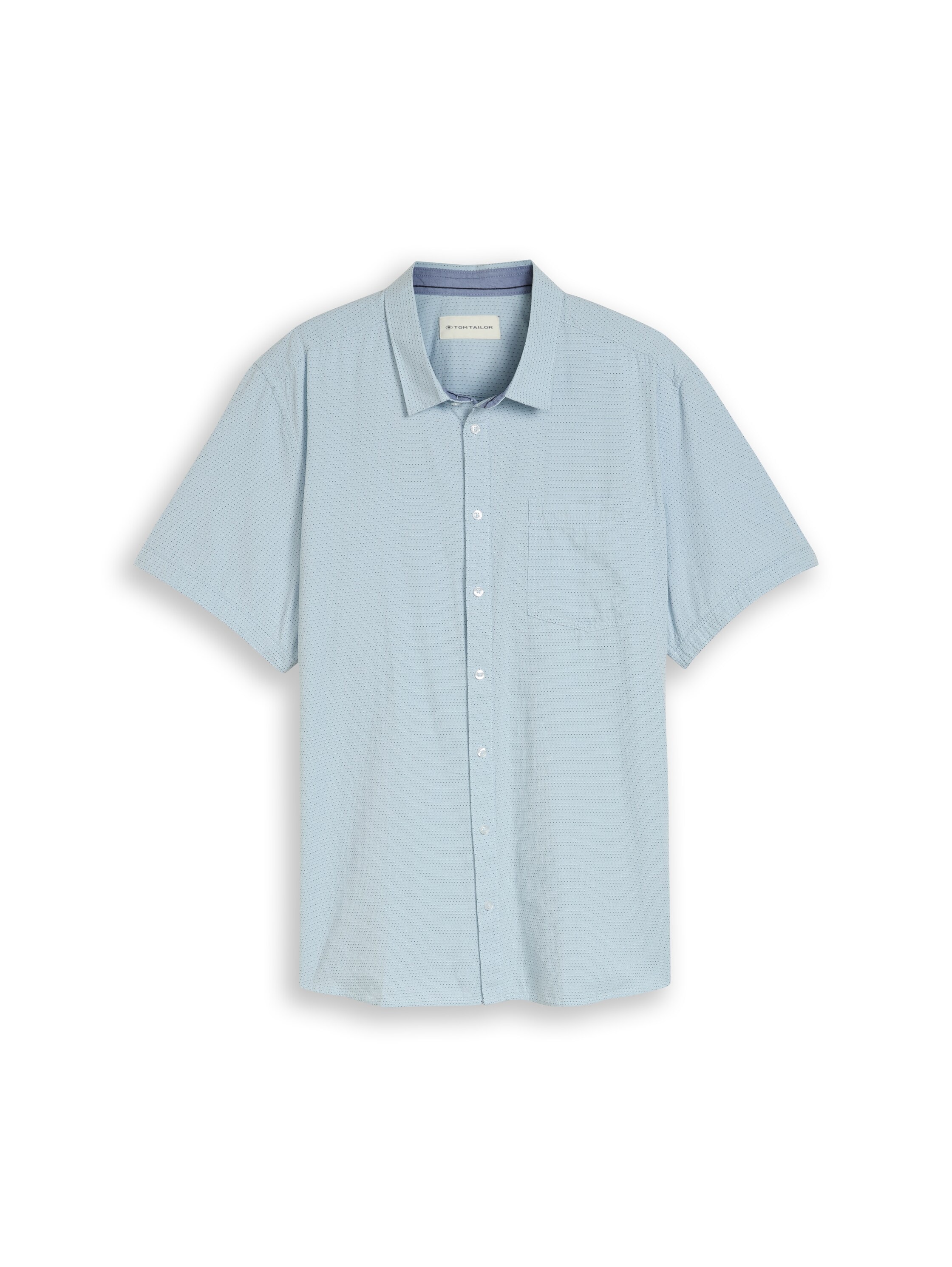 TOM TAILOR PLUS Kurzarmhemd mit Minimalprint - Grosse Grössen