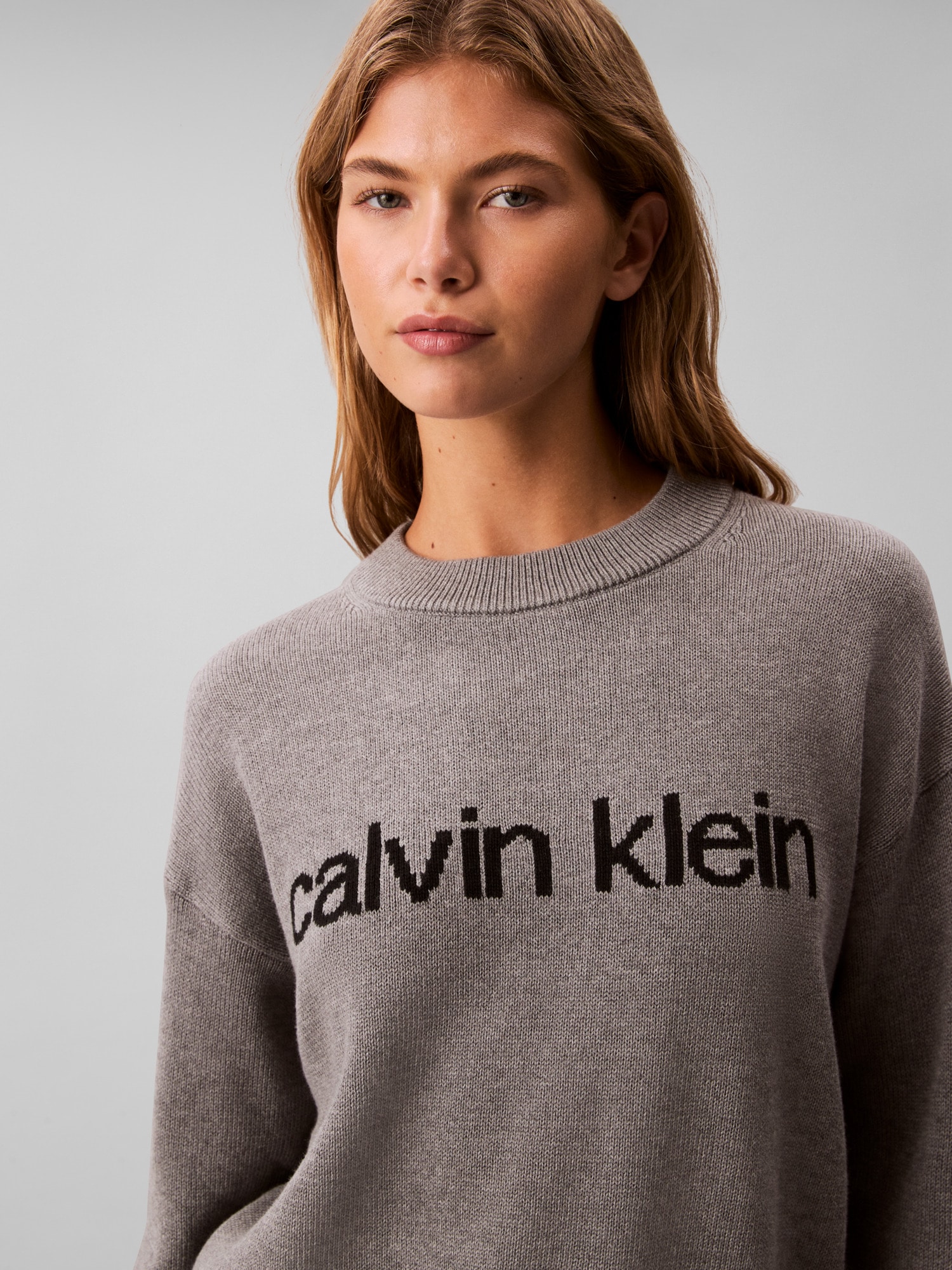 Calvin Klein Jeans Pull en tricot »Cotton Graphic Pullover« Mit Rundhalsausschnitt