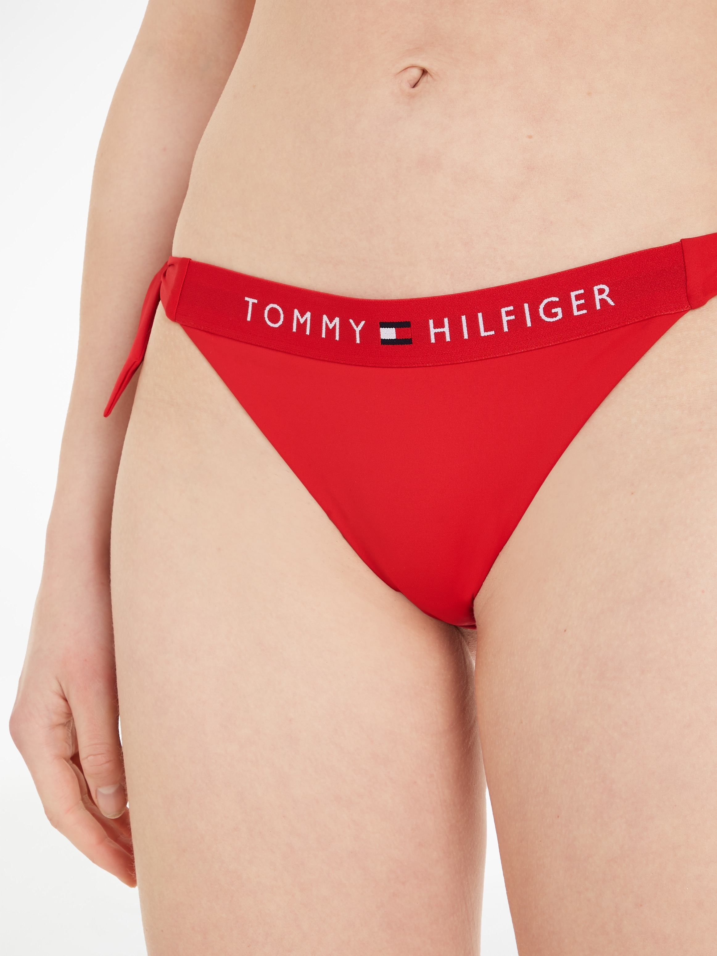 Swimwear Tommy SIDE Tommy Bikini-Hose TIE versandkostenfrei kaufen ♕ »TH mit Hilfiger BIKINI«, Logoschriftzug Hilfiger CHEEKY