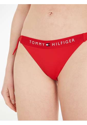 Bikini-Hose »TH SIDE TIE CHEEKY BIKINI«, mit Tommy Hilfiger Logoschriftzug