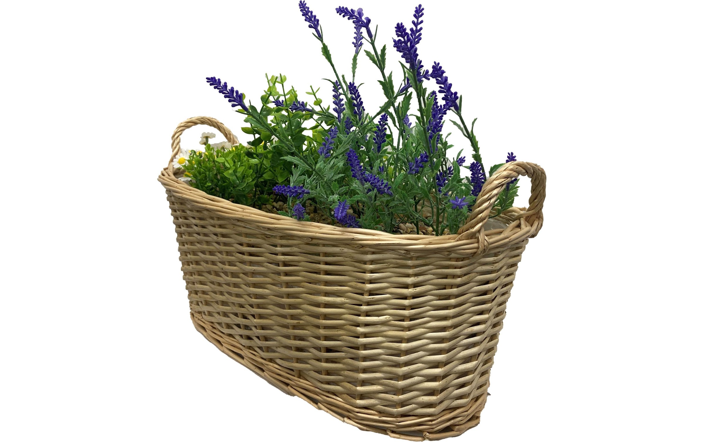Kunstblume »Dameco Lavendel und Kamille im Korb 40 x 54 x 24 cm«