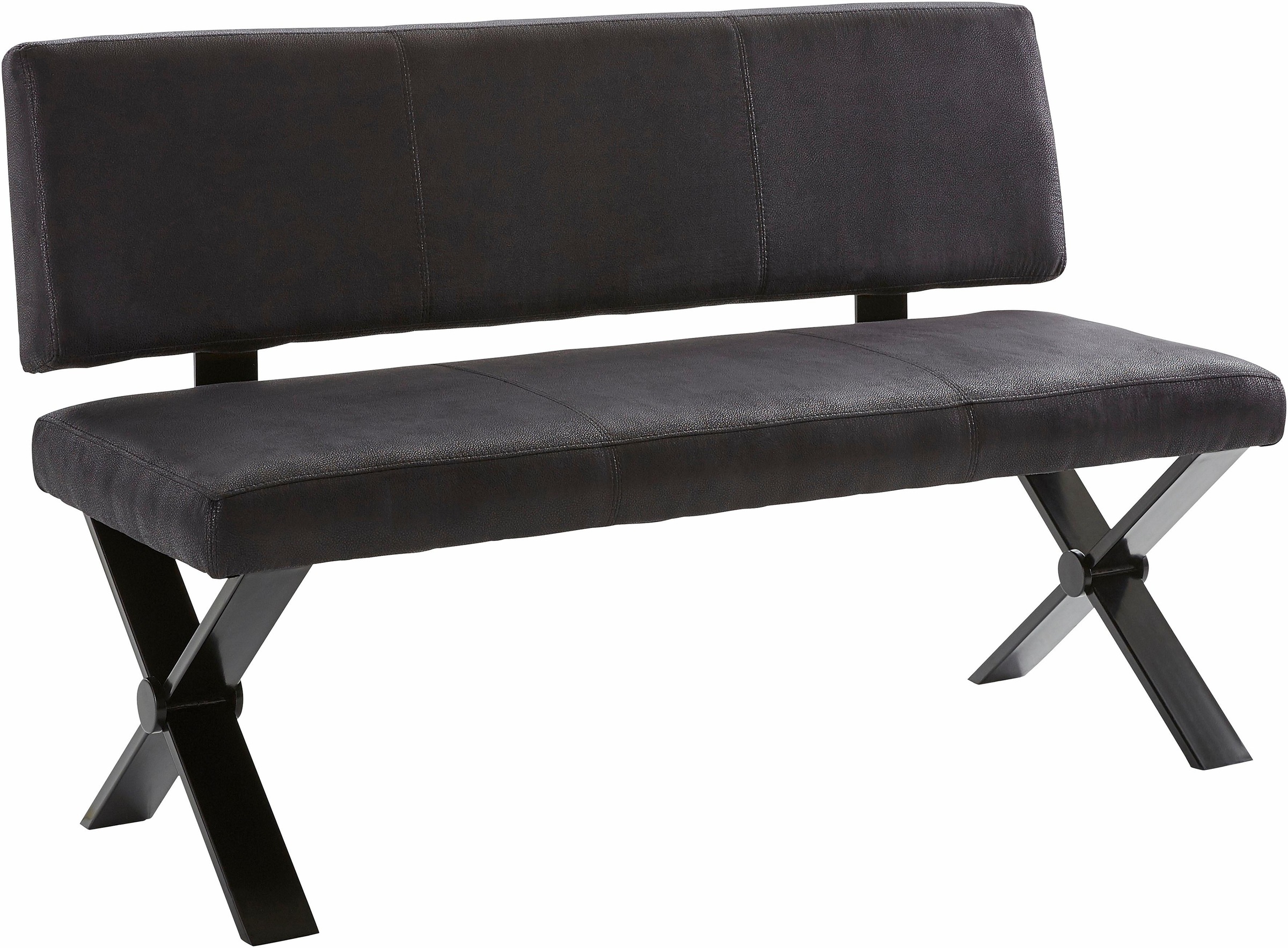 Image of Homexperts Sitzbank »Colt«, mit Rückenlehne, Breite 140 oder 160 cm, Microfaserbezug in Vintage-Optik bei Ackermann Versand Schweiz