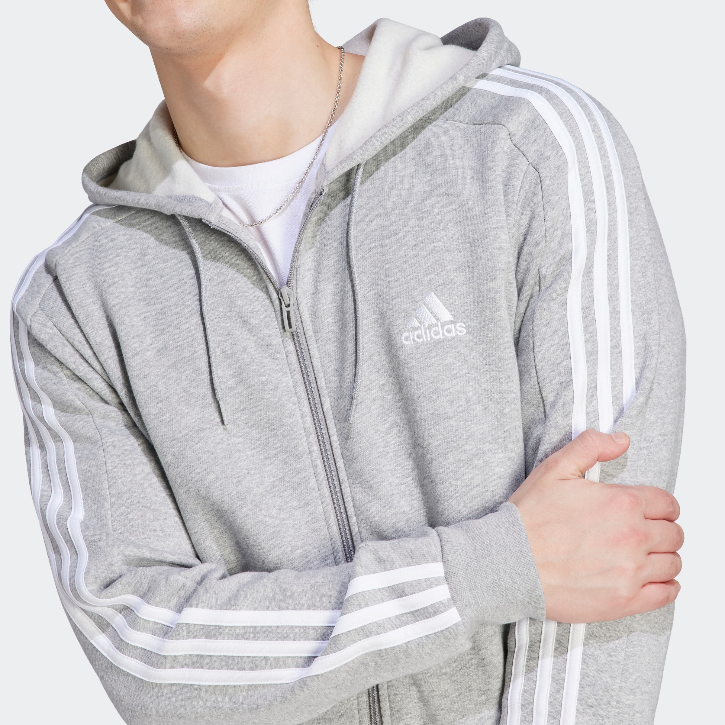 adidas Sportswear Kapuzensweatjacke »ESSENTIALS 3STREIFEN KAPUZENJACKE«