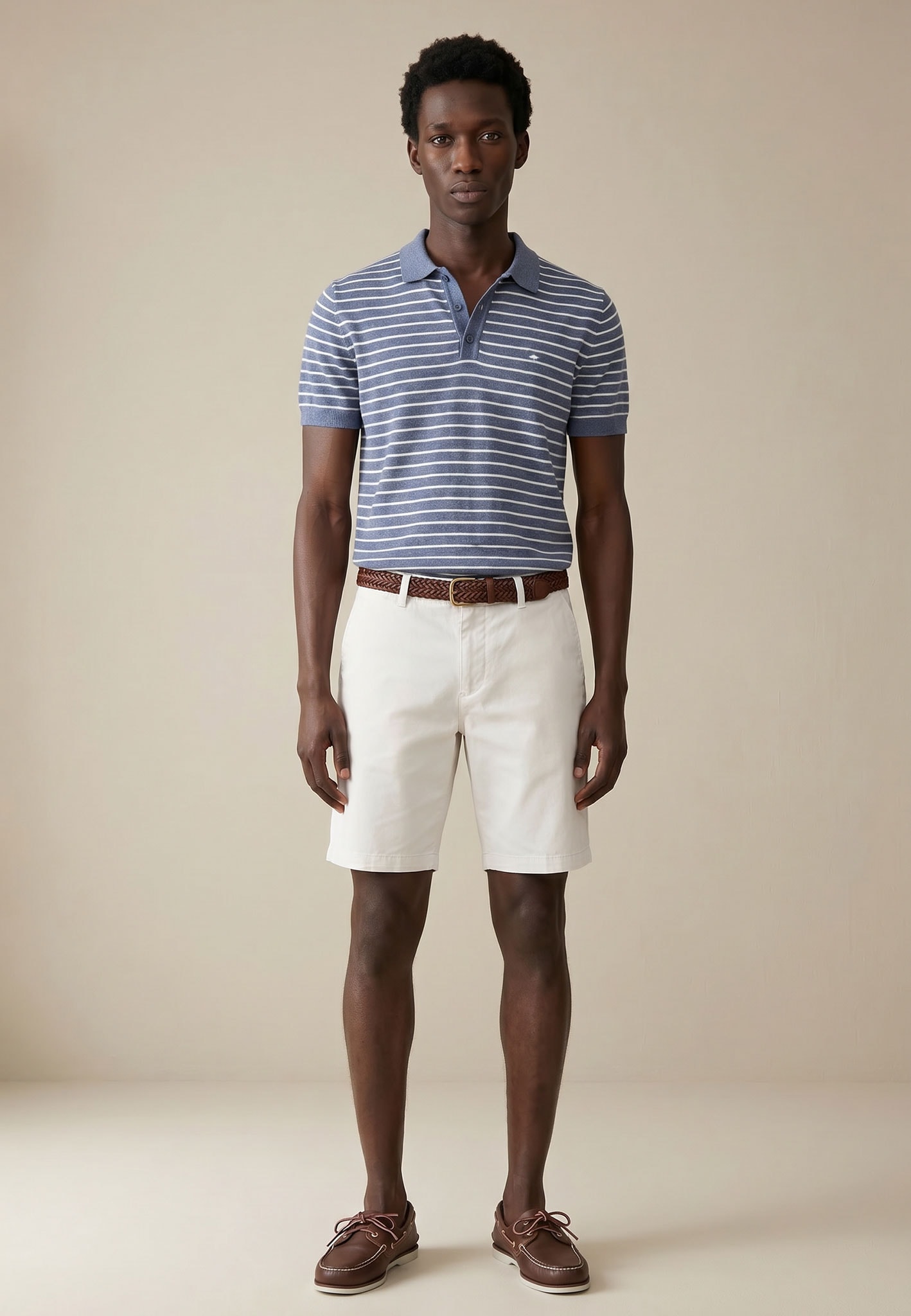 FYNCH-HATTON Polo mit Logo Stickerei