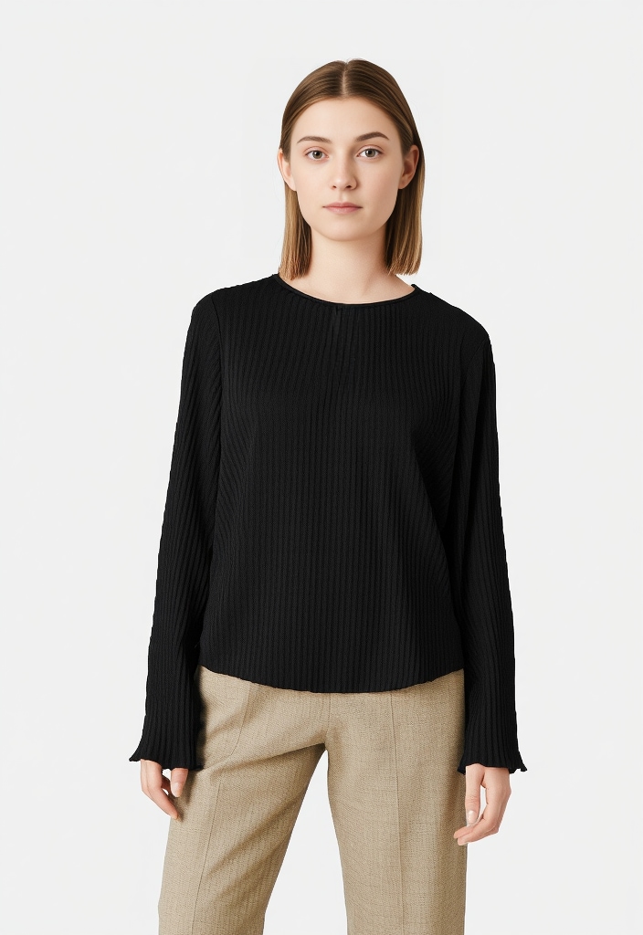 Image of Y.A.S Plisseeshirt "YASALISA LS TOP S. NOOS"