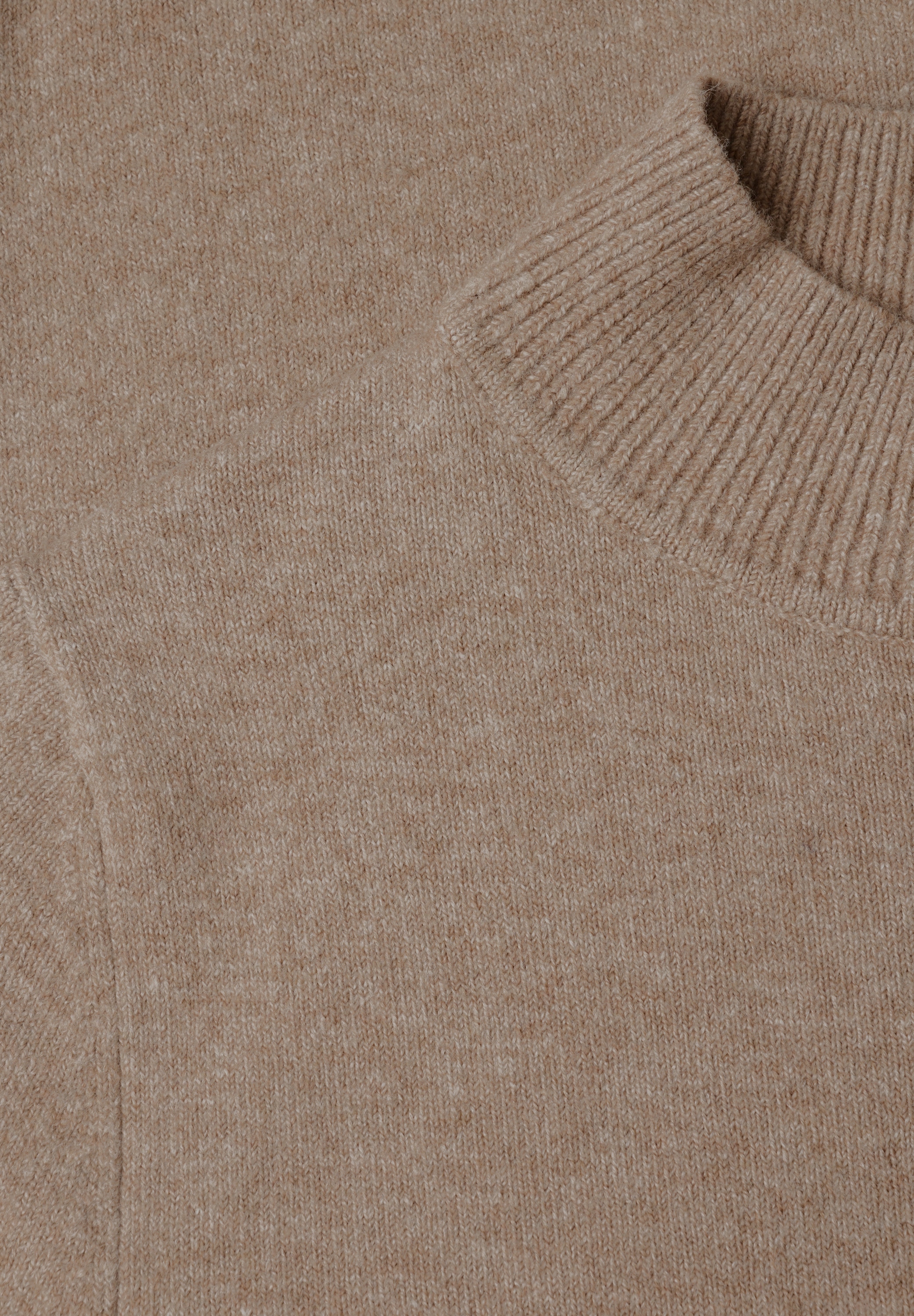 STREET ONE Strickpullover Halbarm-Pullover mit Turtle Neck