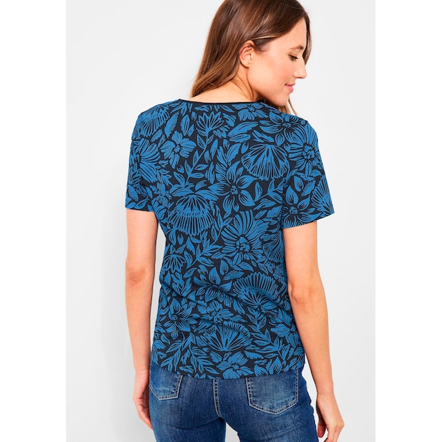 ♕ Cecil T-Shirt, mit sommerlichem Alloverdruck versandkostenfrei kaufen