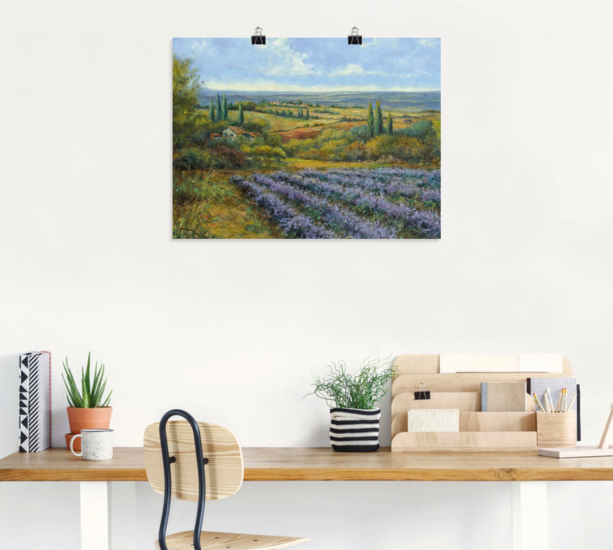 Artland Wandbild »Lavendelfelder in der Provence«, Europa, (1 St.), als Leinwandbild, Poster, Wandaufkleber in verschied. Grössen