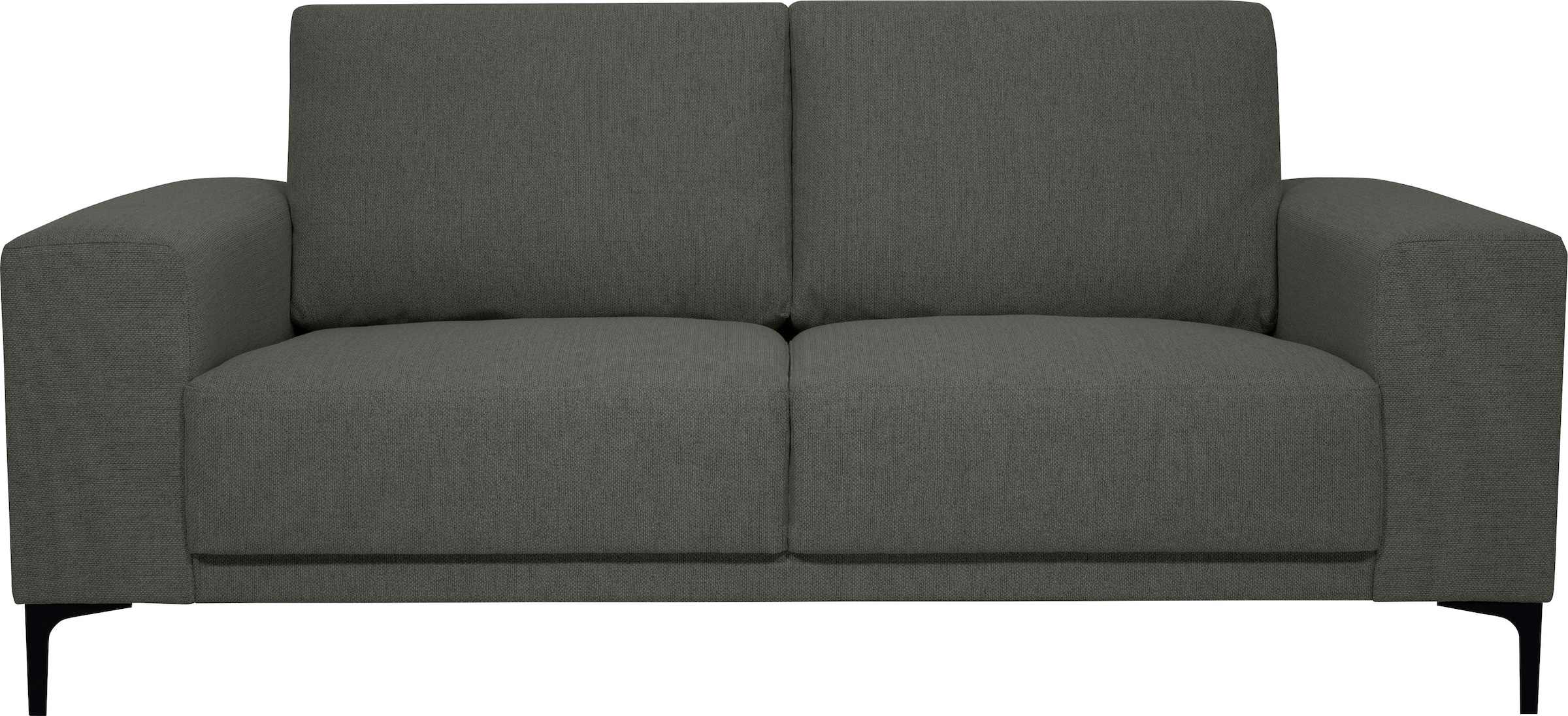 Places of Style 2-Sitzer »Xander«, Breite 164 cm, Webstoff, Soft-Touch Chenille, schwarze Metallfüsse