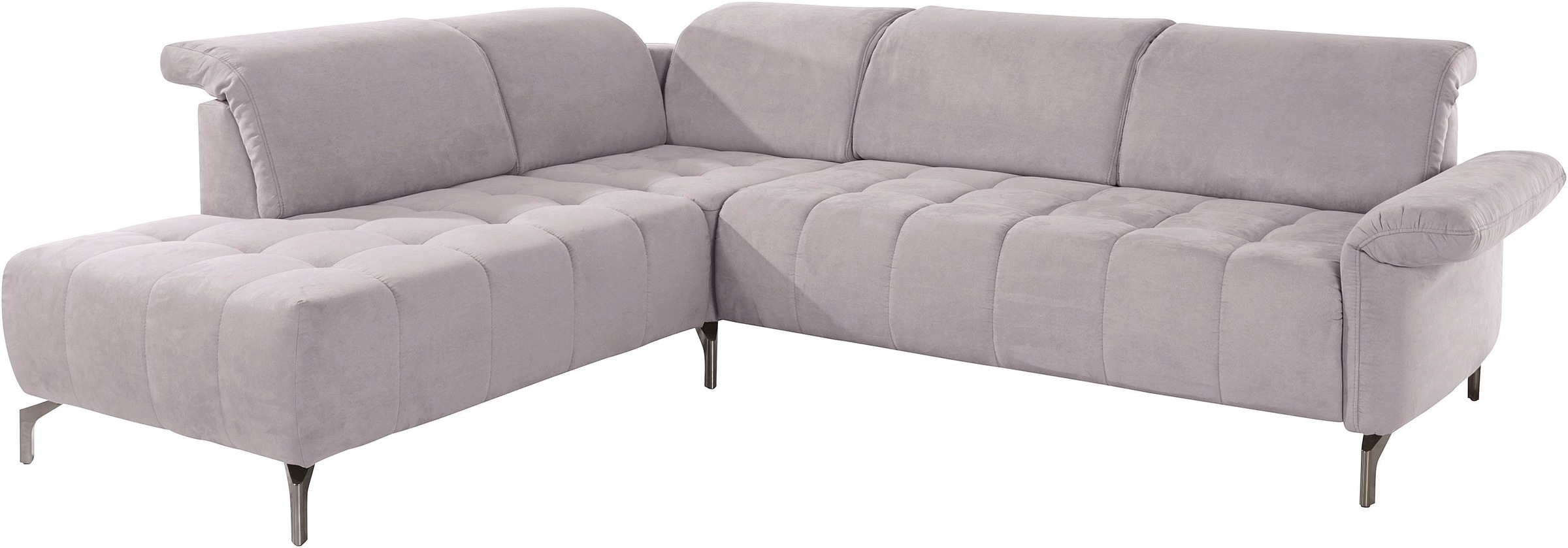 INOSIGN Ecksofa »Fresh L-Form«, Federkern, wahlweise Kopfteilverstellung und motorischer Vorziehsitz