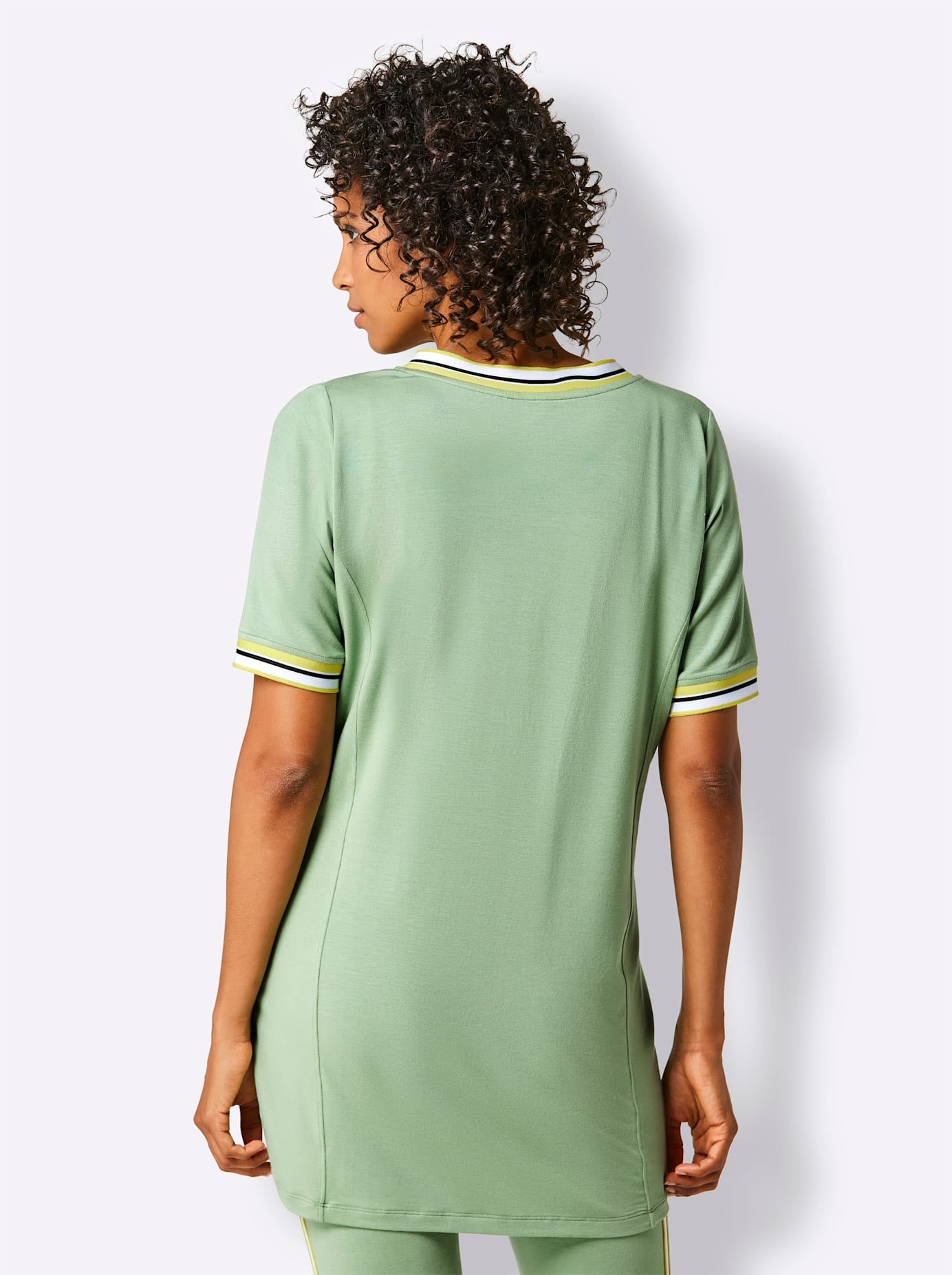 CREATION L PREMIUM T-shirt à manches courtes »Modal-Longshirt« 1 cuis tlg.