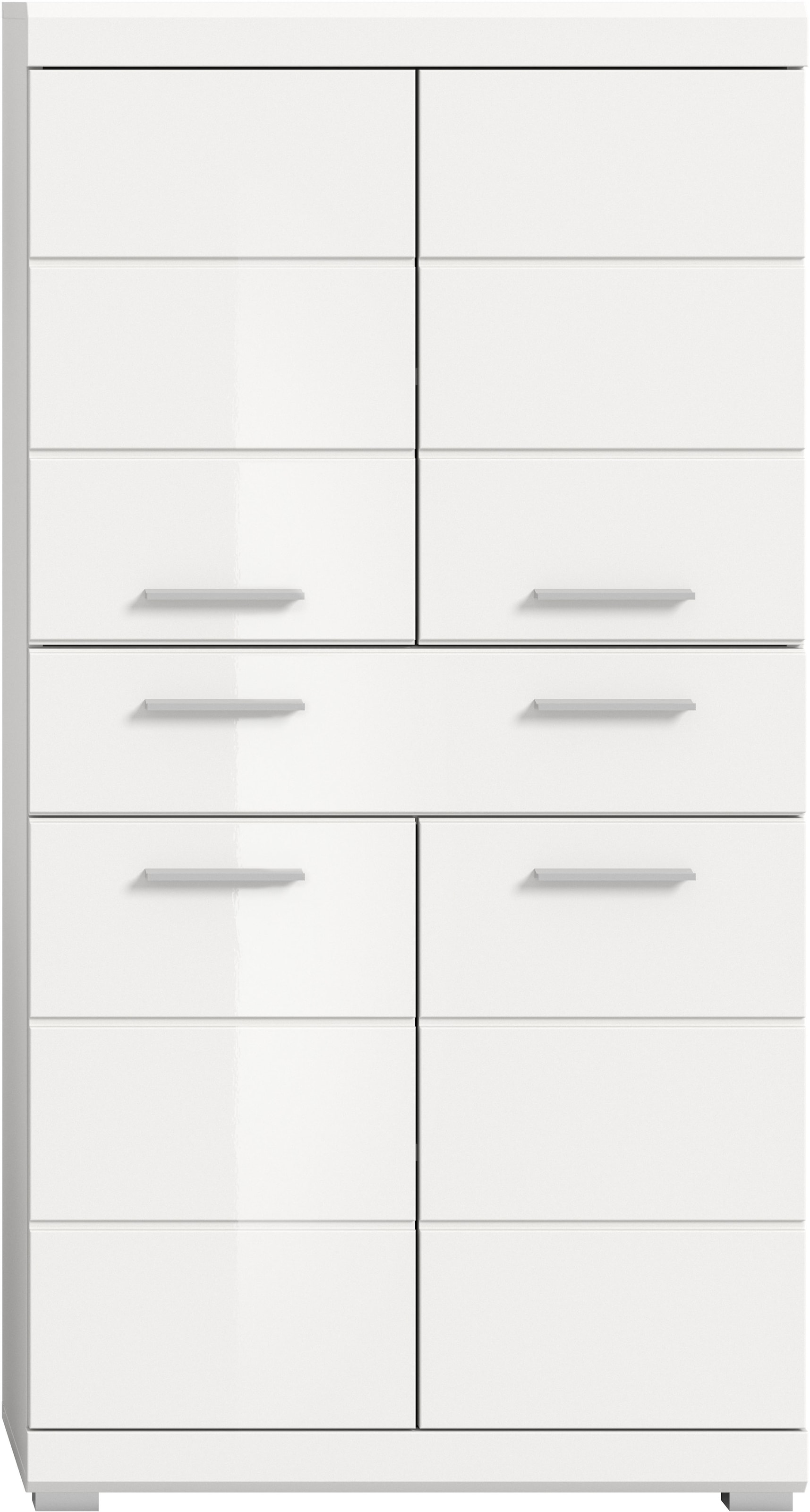 INOSIGN Midischrank »SIENA, Breite 74cm, 4 Türen, 1 Schubkasten, 4 Fächer, MDF-Front«, (TOPSELLER!), in verschiedenen Farben erhältlich, Badmöbel, Badschrank, Schrank, Bad
