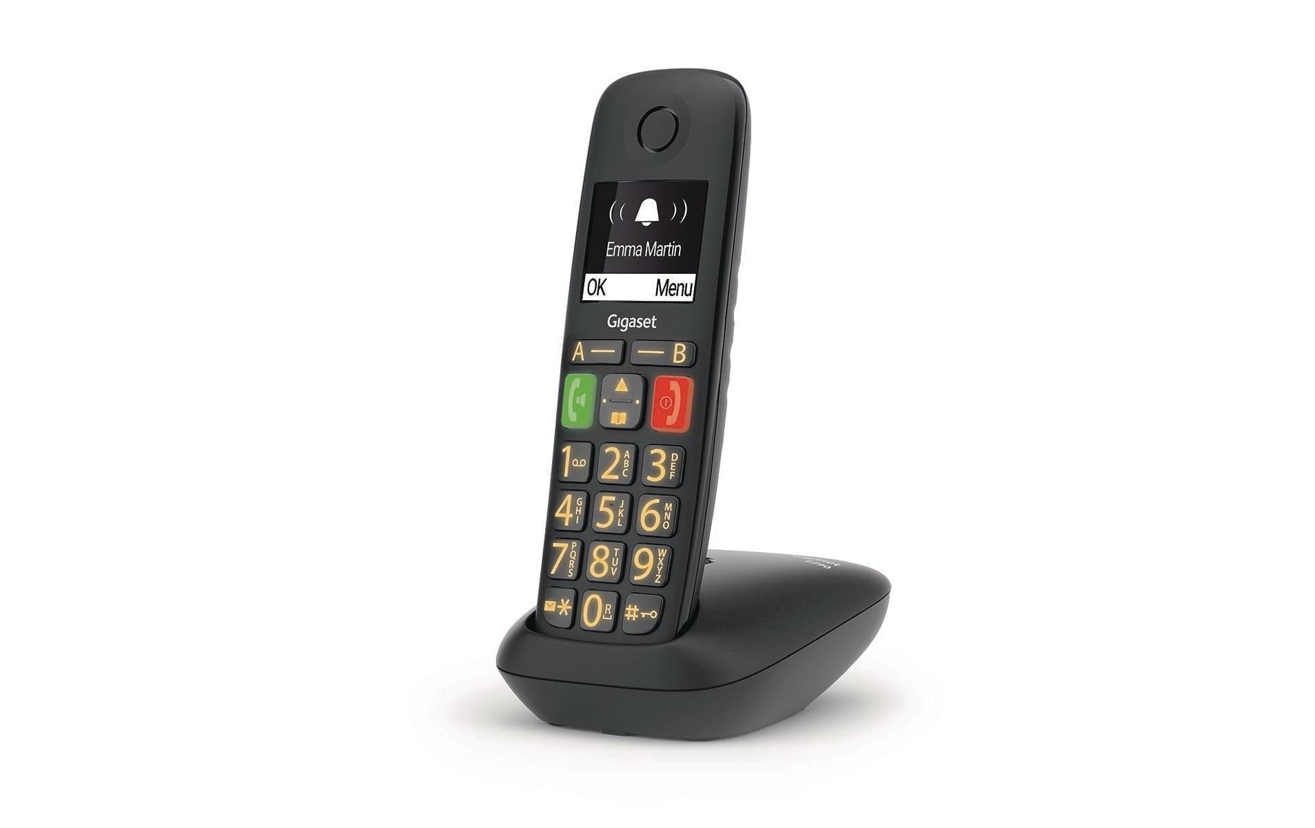 Gigaset Schnurloses DECT-Telefon »E290 schwarz«