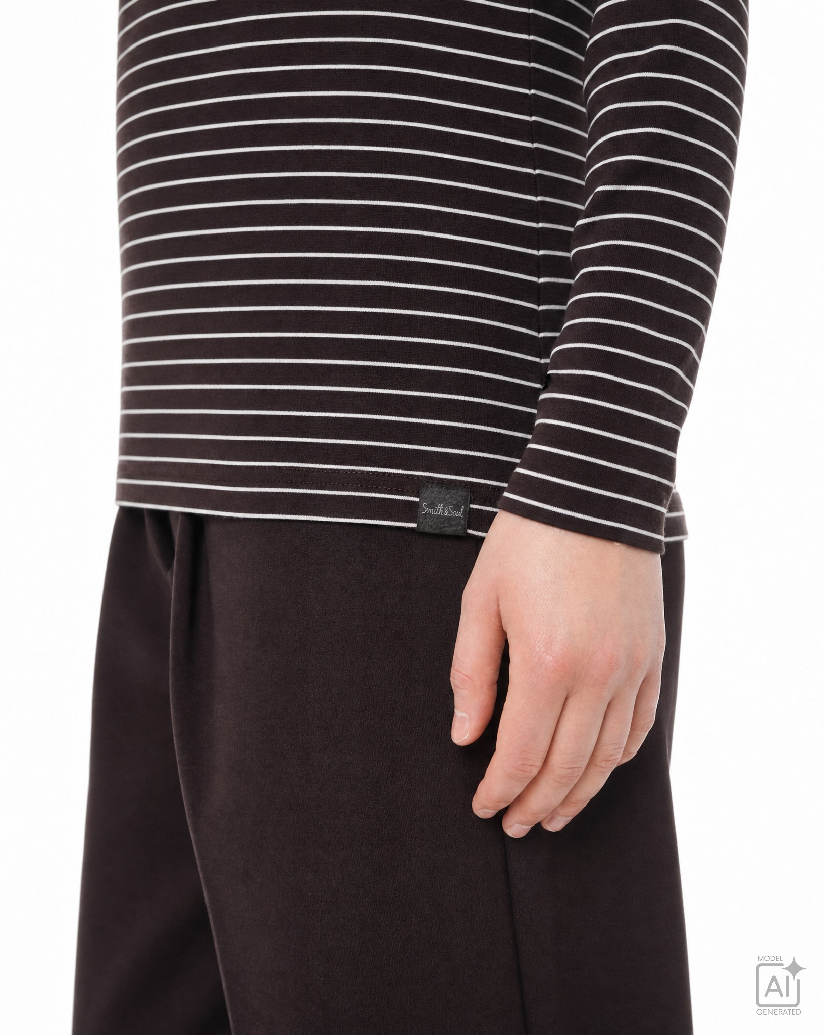 Smith & Soul Langarmshirt in figurbetonter Passform